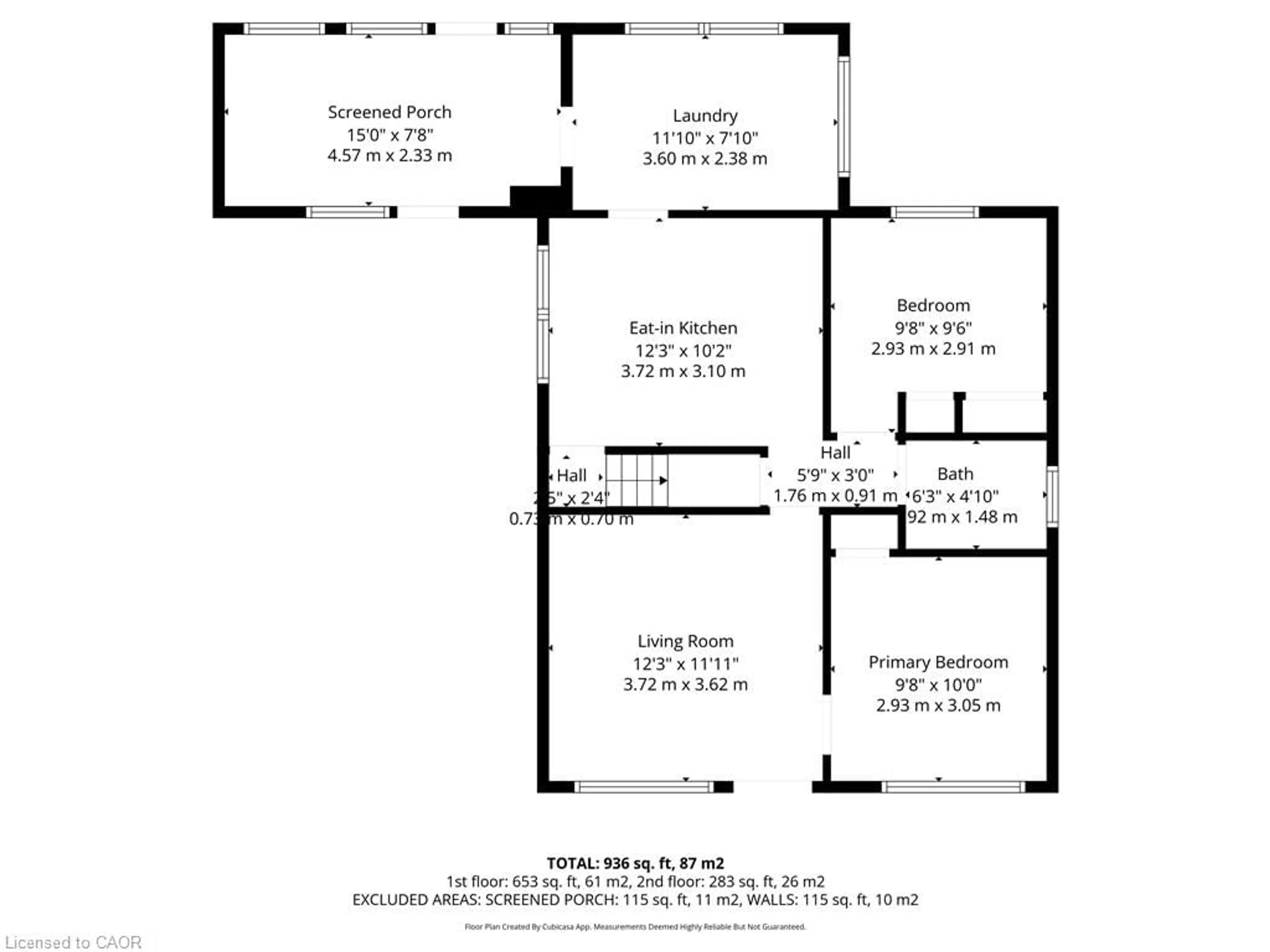 Floor plan for 214 Glow Ave, Hamilton Ontario L8H 3W7