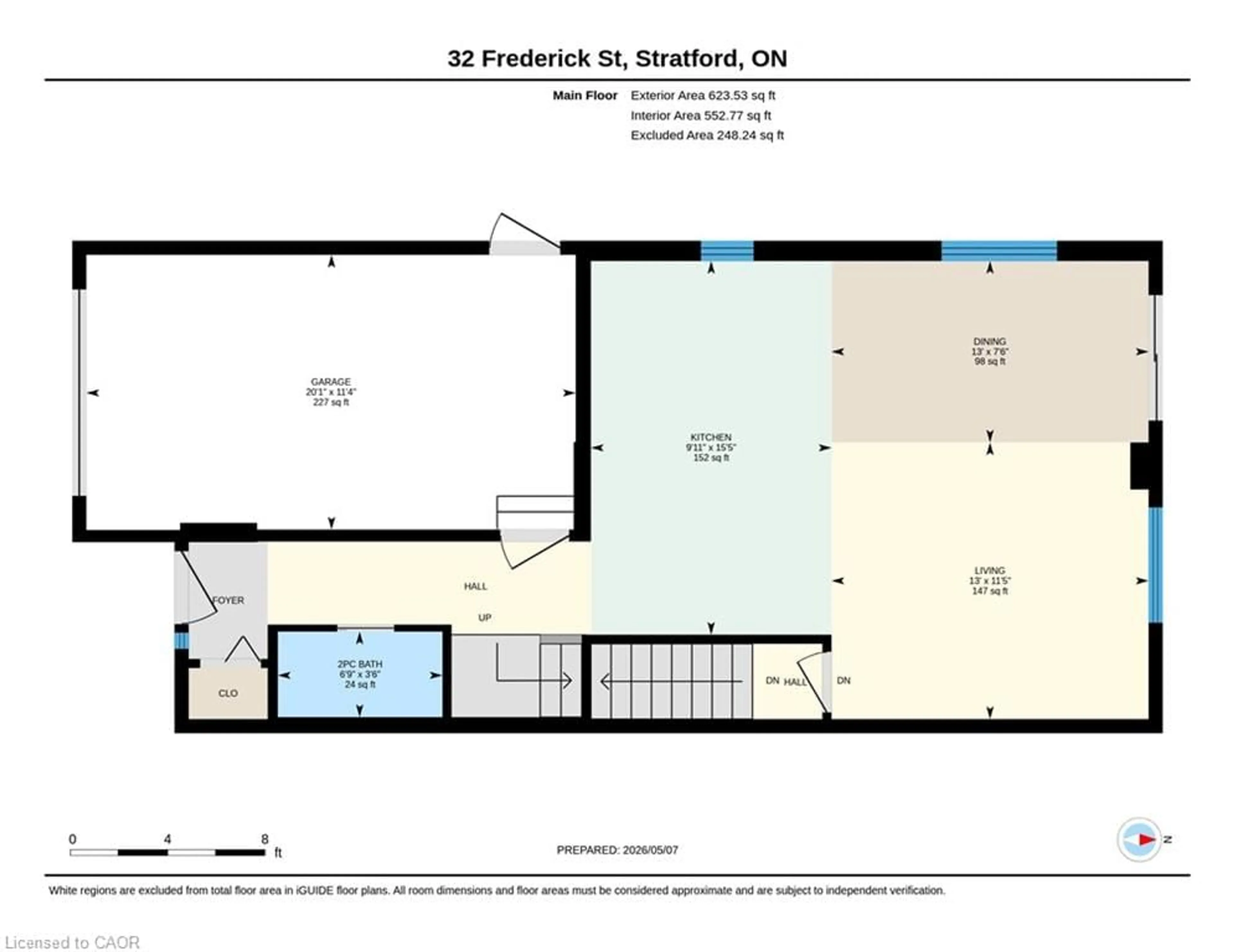 Floor plan for 32 Frederick St, Stratford Ontario N5A 3V4