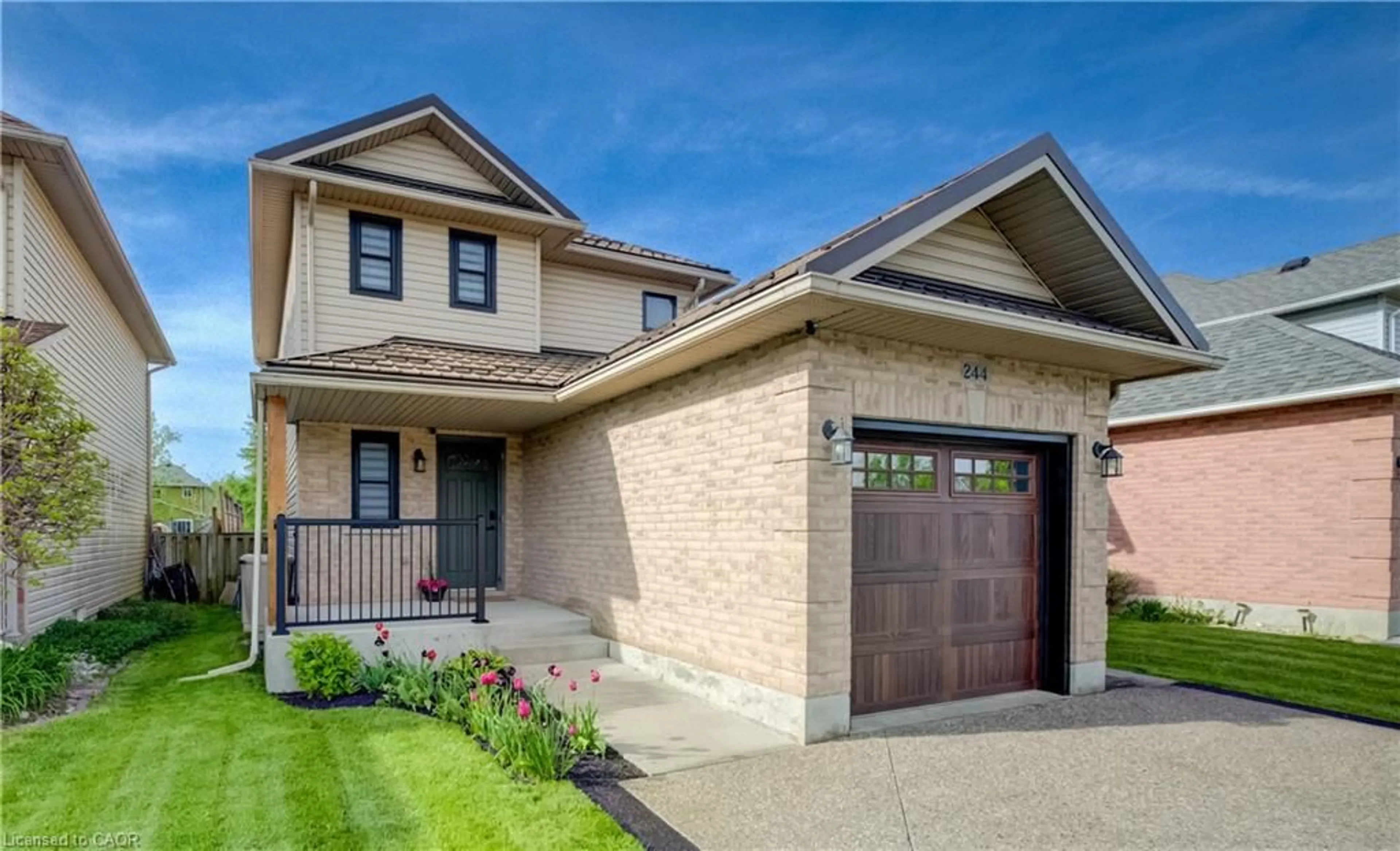 Home with brick exterior material, street for 244 Hilltop Dr, Ayr Ontario N0B 1E0
