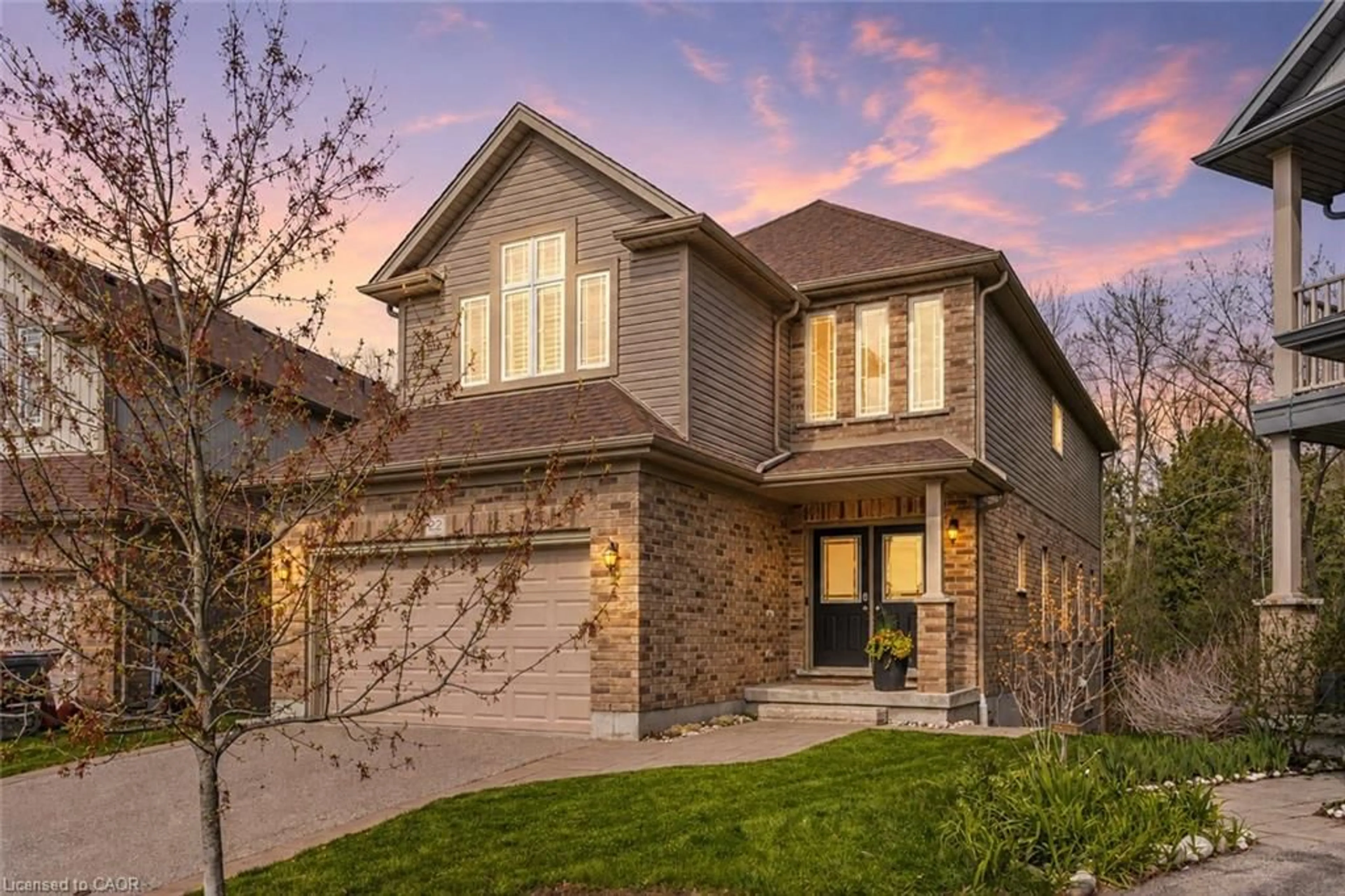 Home with brick exterior material, street for 22 Rooke Crt, Guelph Ontario N1K 0B8