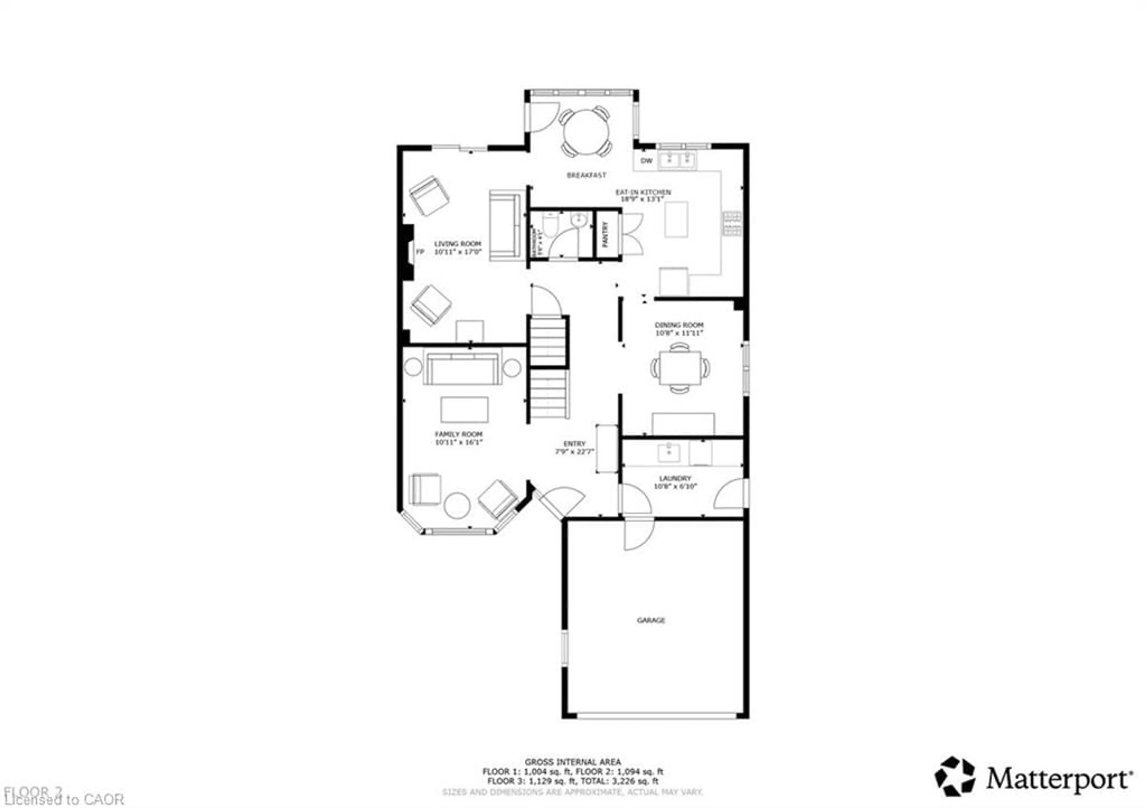 Floor plan for 799 Hawkins Cres, Burlington Ontario L7S 2C2