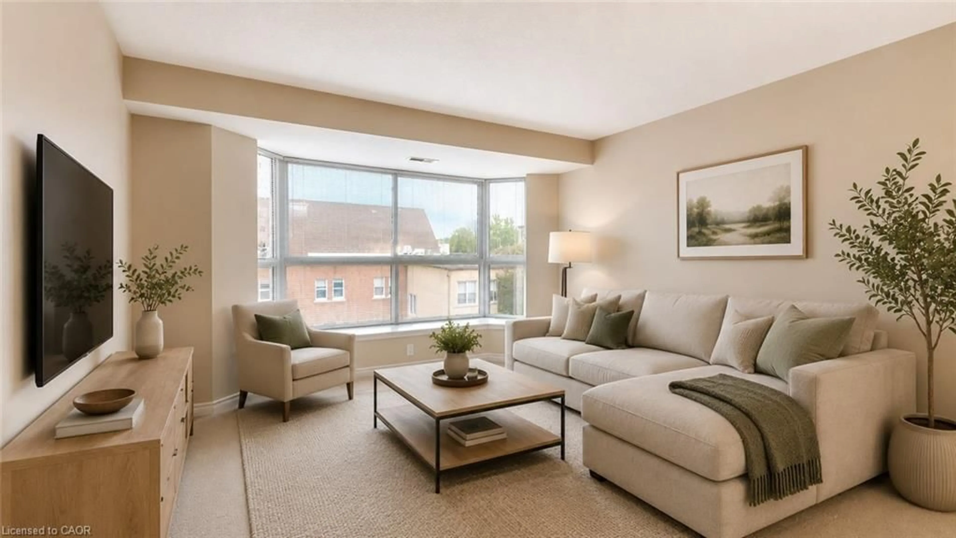 Living room with furniture, unknown for 20 St. George St #404, Kitchener Ontario N2G 2S7