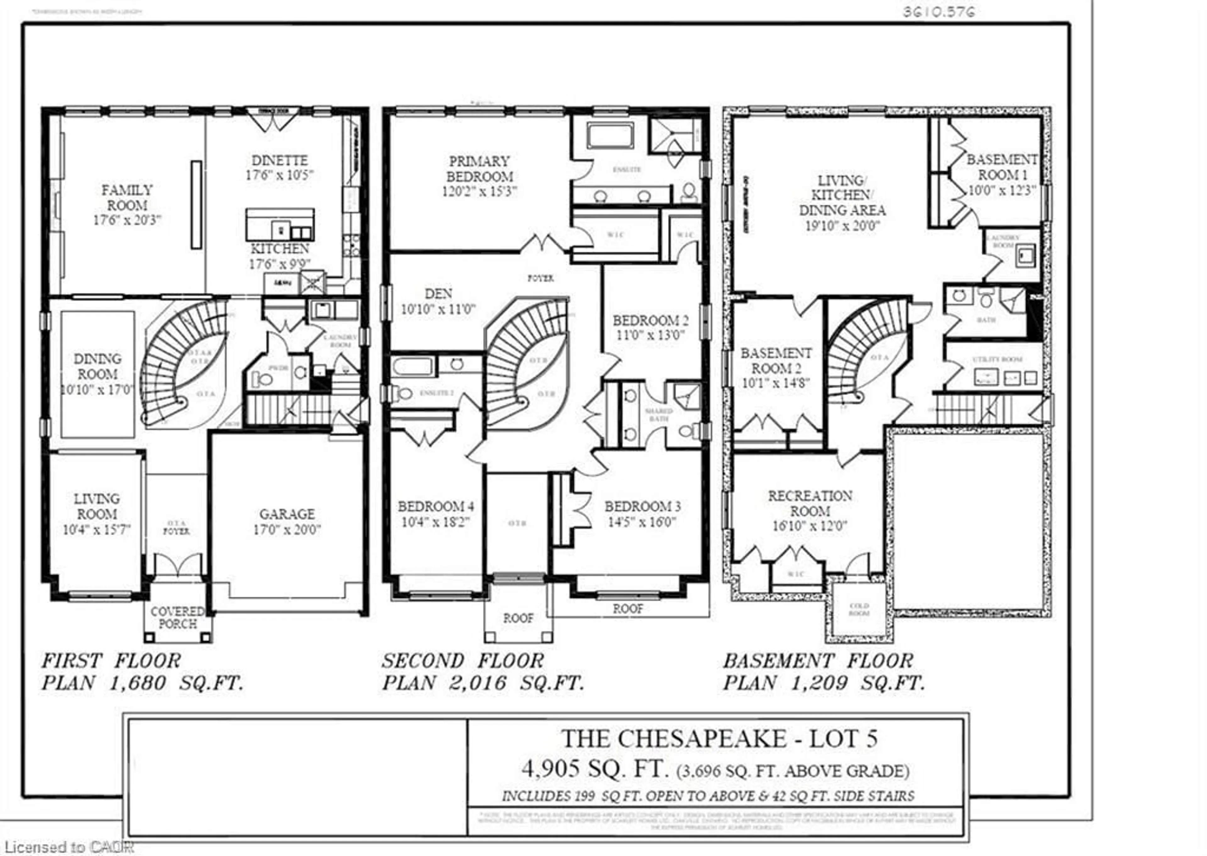 Floor plan for 143 Klein Cir, Ancaster Ontario L9K 1R4