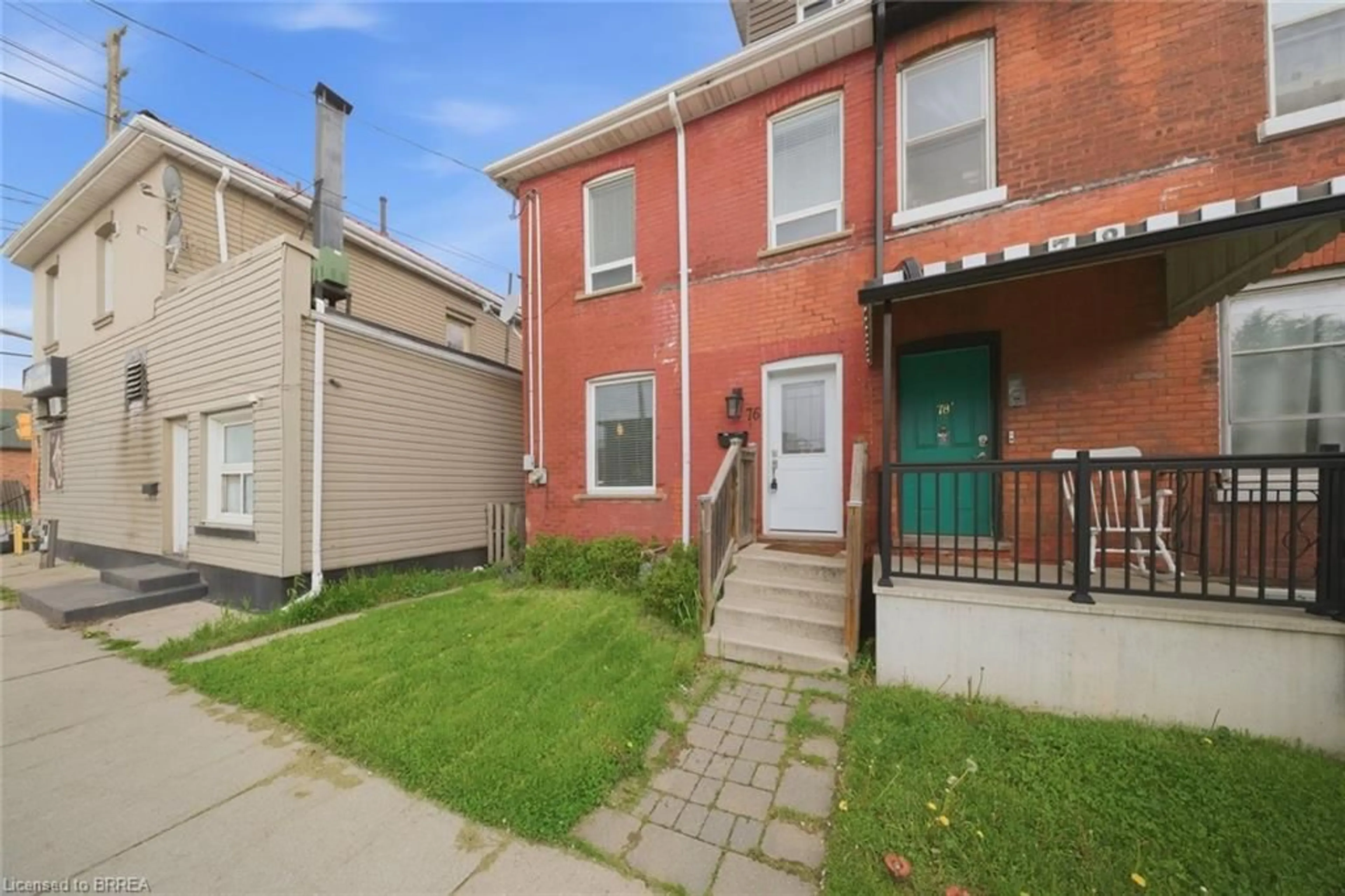 Home with brick exterior material, street for 76 Grey St, Brantford Ontario N3T 2T5