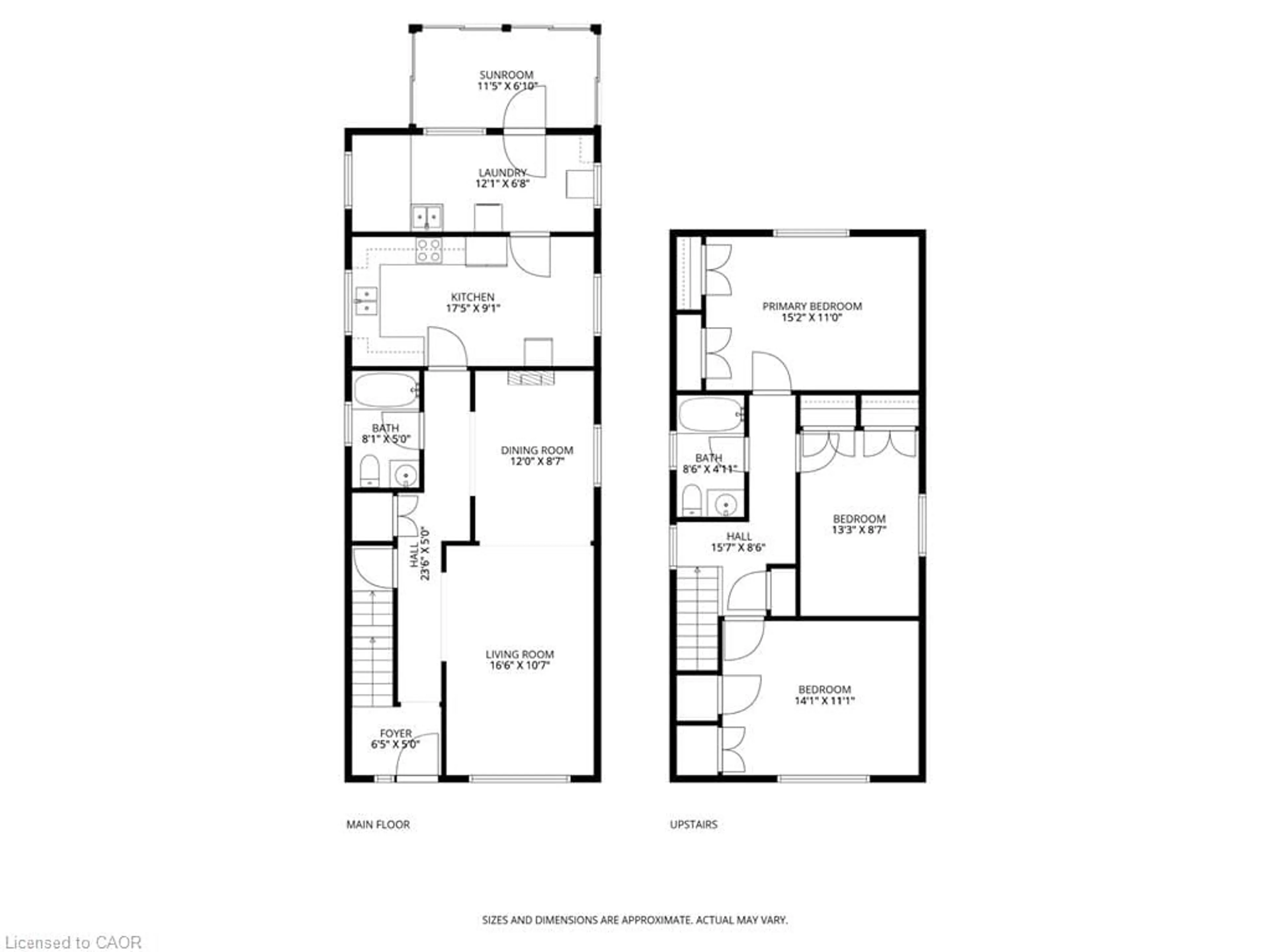 Floor plan for 1385 Barton St, Hamilton Ontario L8H 2W4