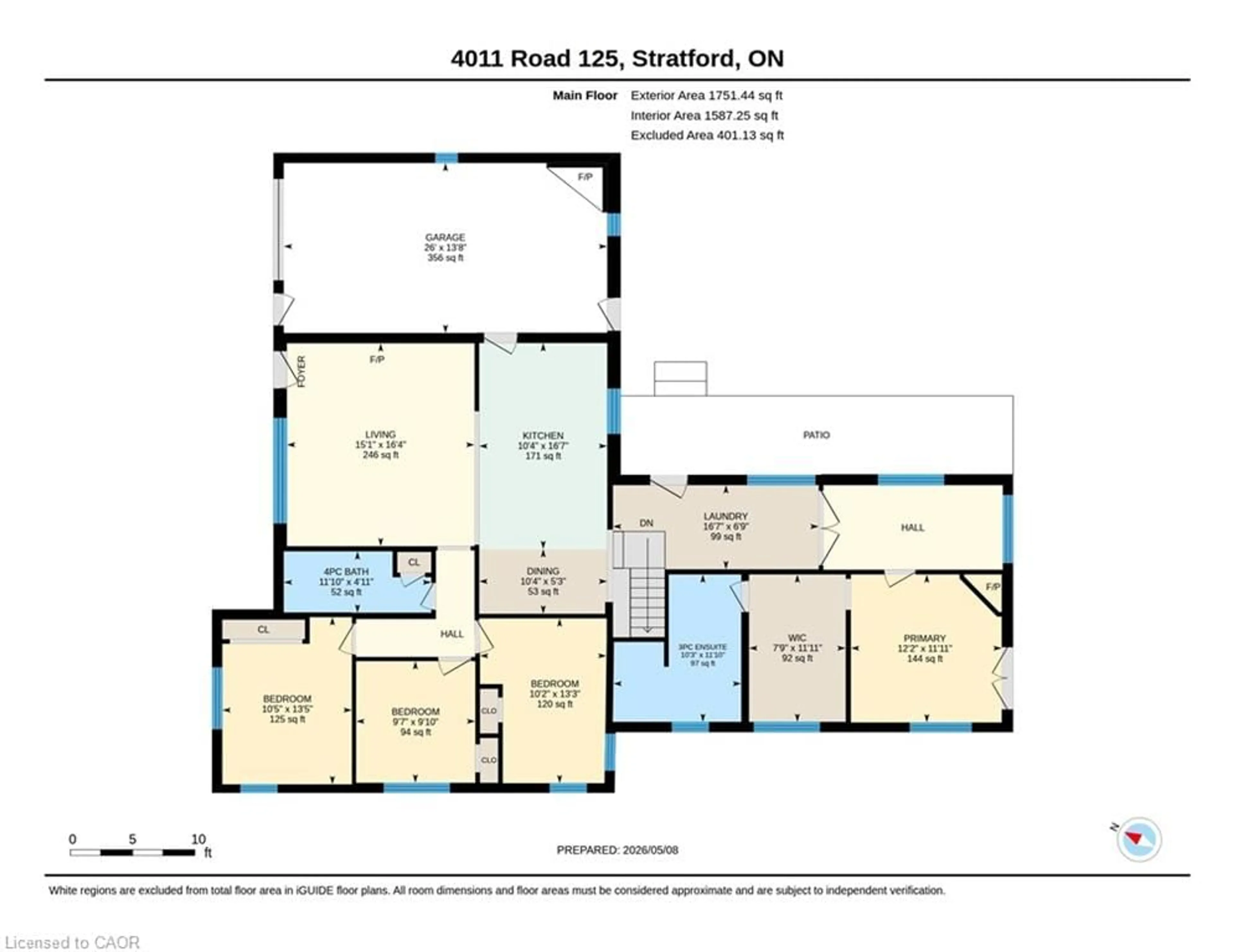 Floor plan for 4011 Road 125 Rd, Stratford Ontario N5A 6S6