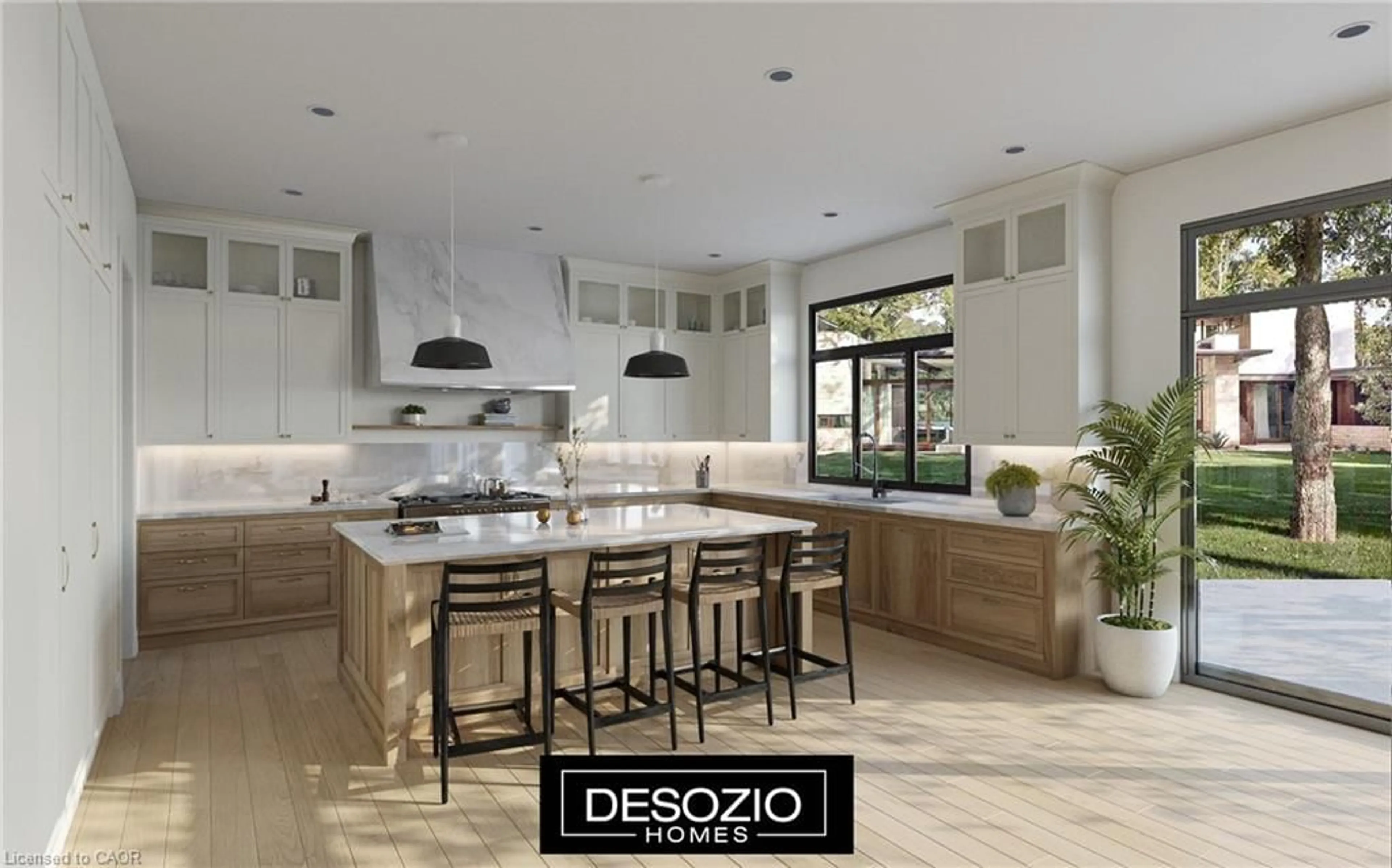 Contemporary kitchen, ceramic/tile floor for 9754 Twenty Rd, Mount Hope Ontario L0R 1W0