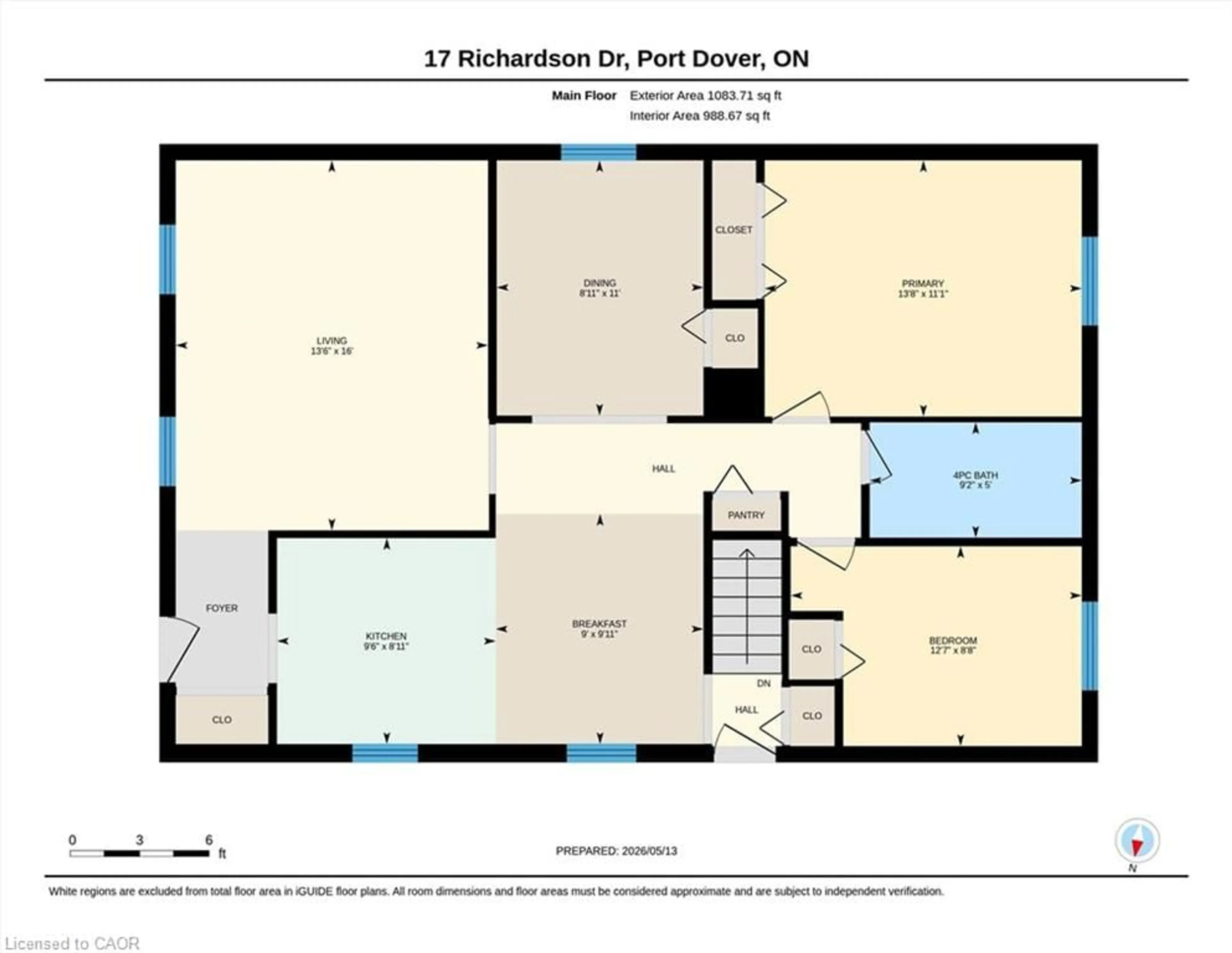 Floor plan for 17 Richardson Dr, Port Dover Ontario N0A 1N4