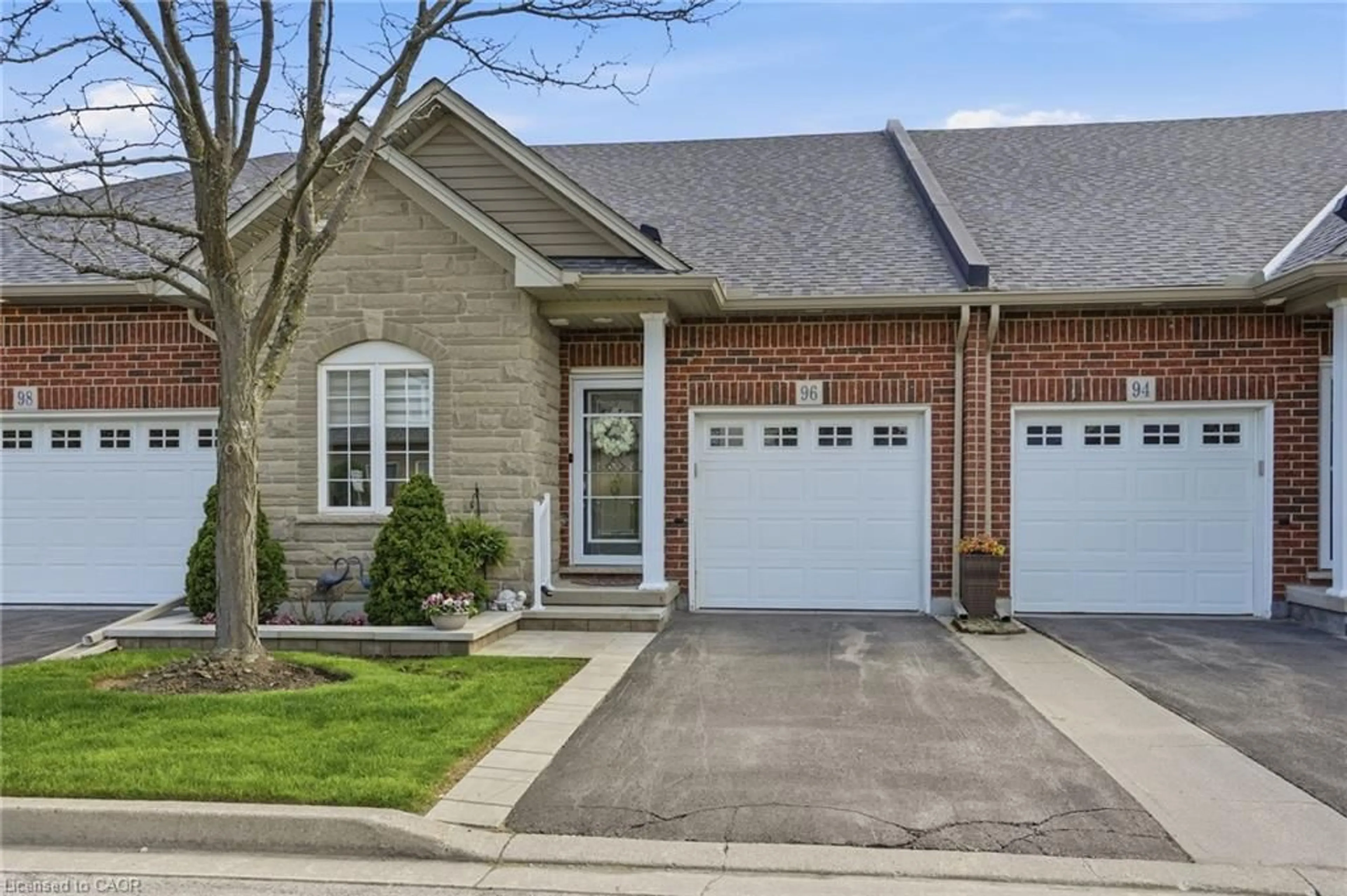 Home with brick exterior material, street for 96 Abbotsford Trail, Hamilton Ontario L9B 0A4