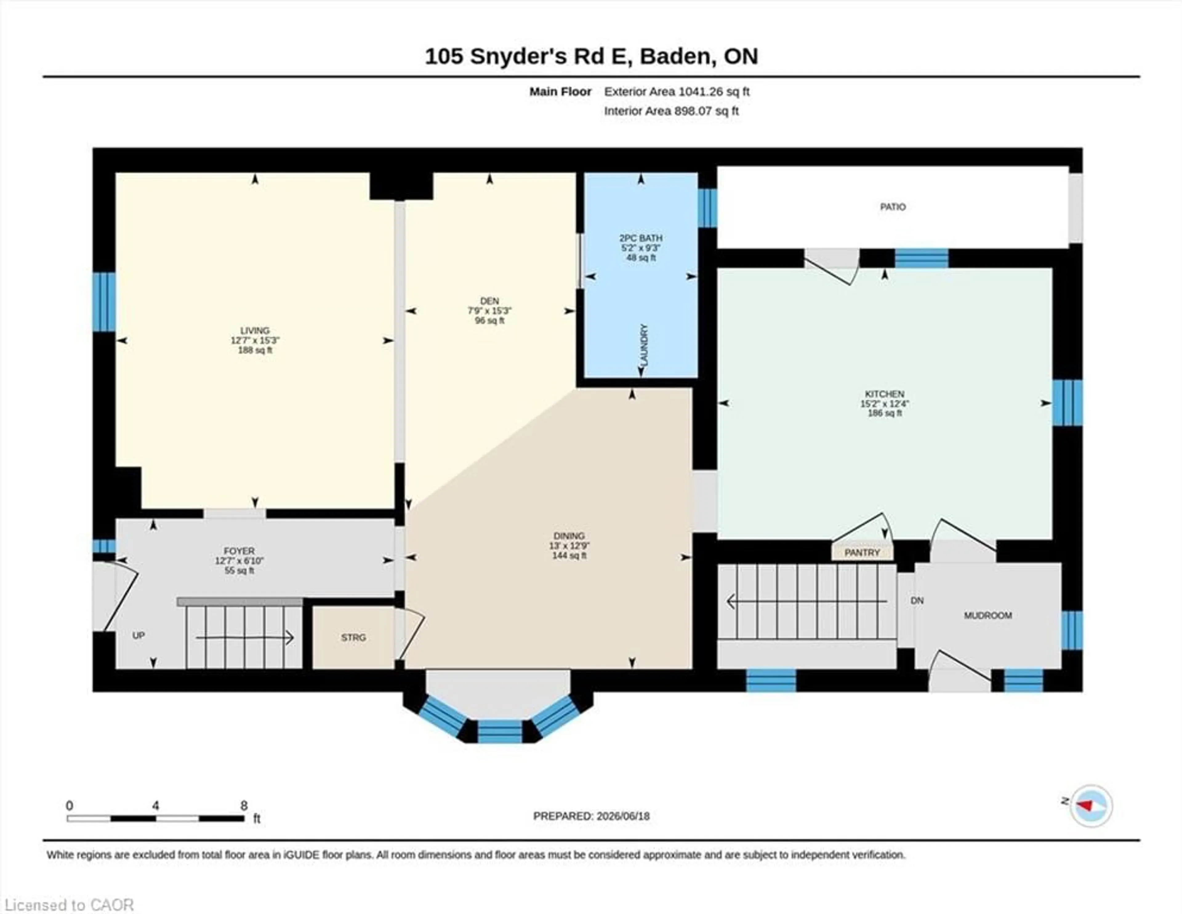 Floor plan for 105 Snyder's Rd, Baden Ontario N3A 2M2