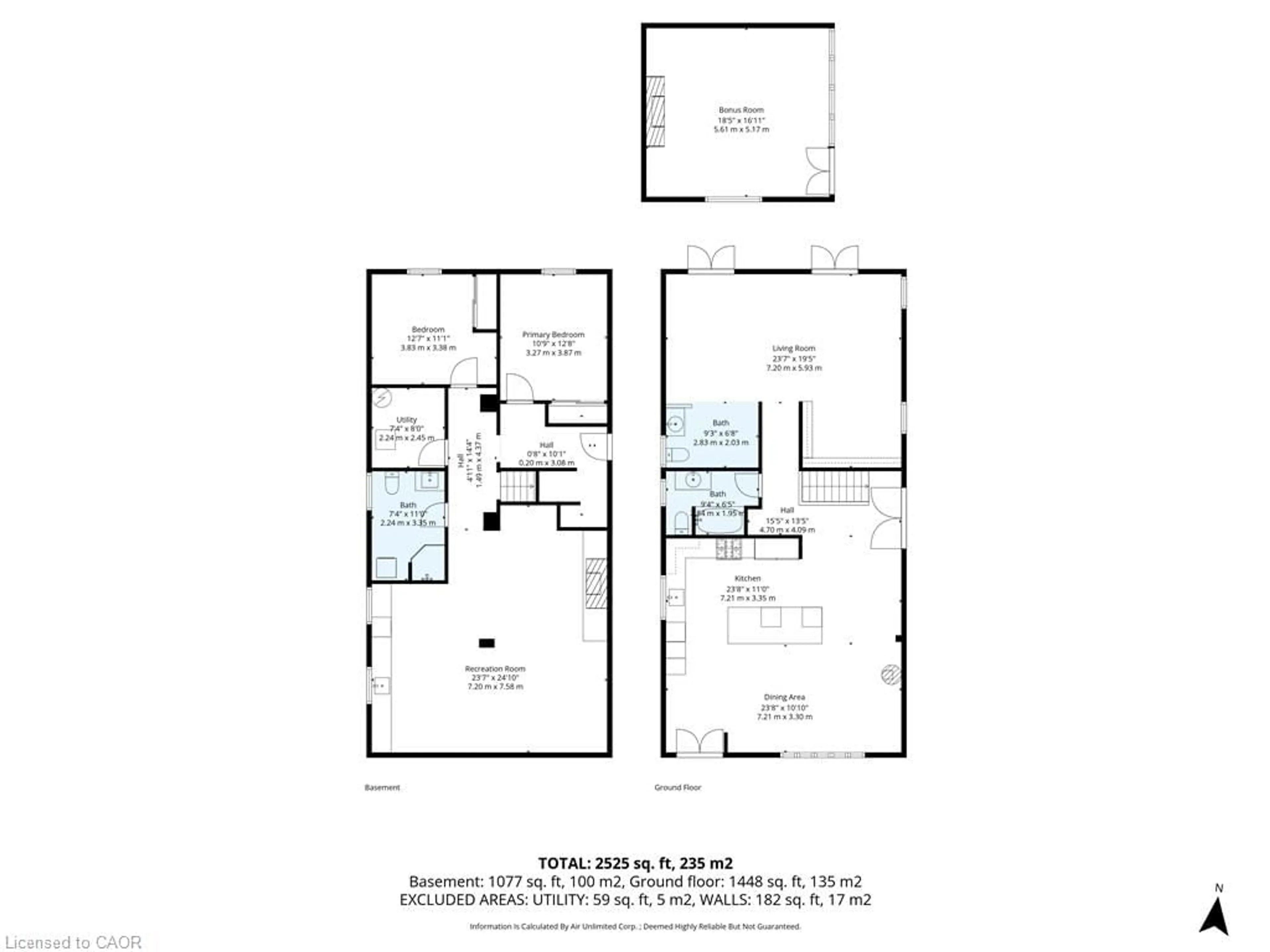 Floor plan for 23 Logstone Cres, Scarborough Ontario M1E 4M2