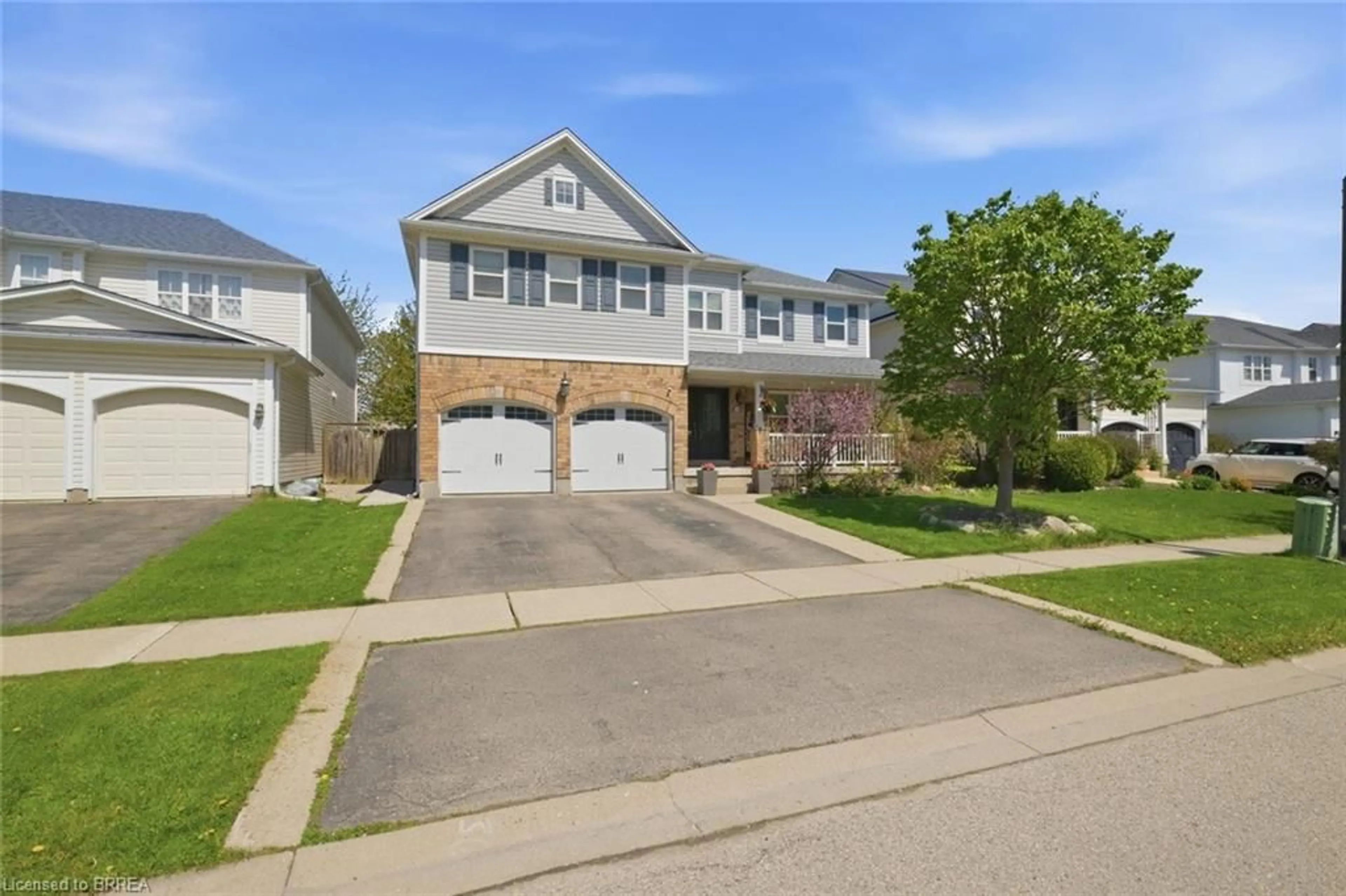 Home with vinyl exterior material, street for 20 Webb Ave, Brantford Ontario N3T 6S5