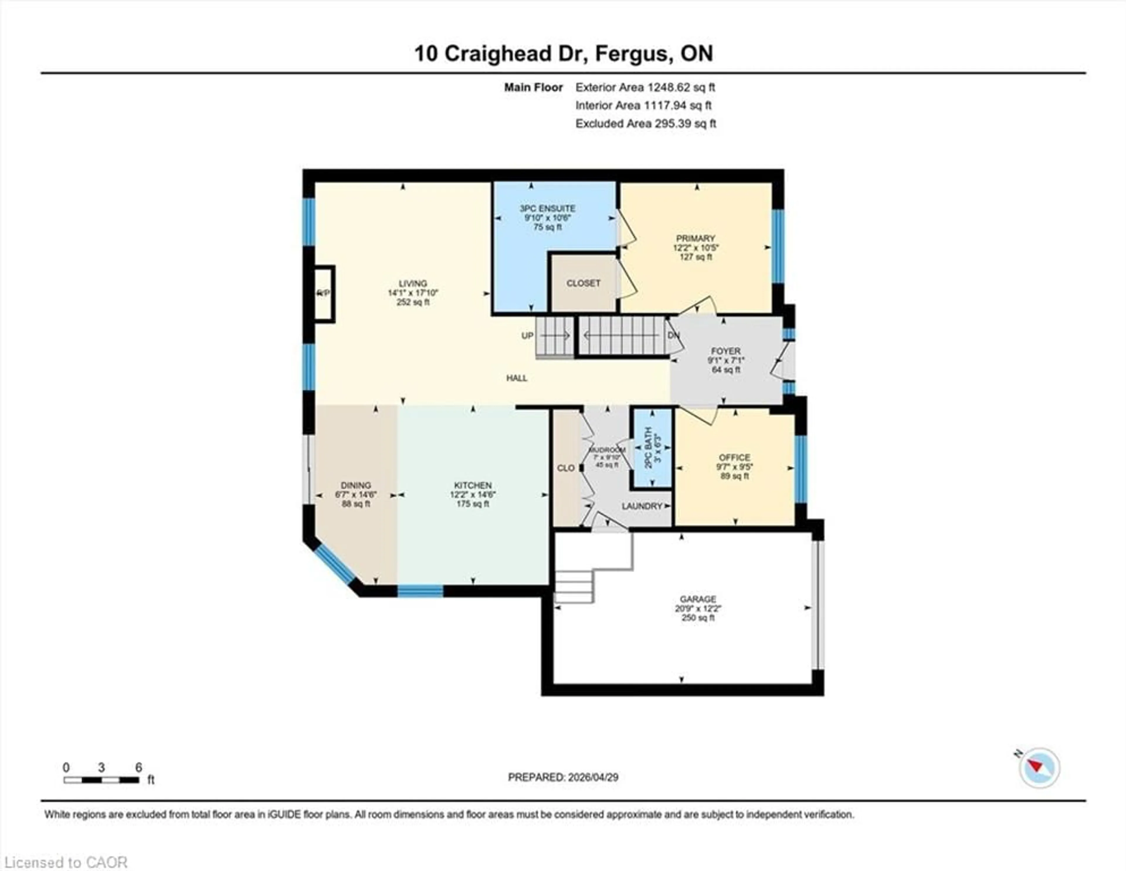 Floor plan for 10 Craighead Dr, Fergus Ontario N1M 2Z2