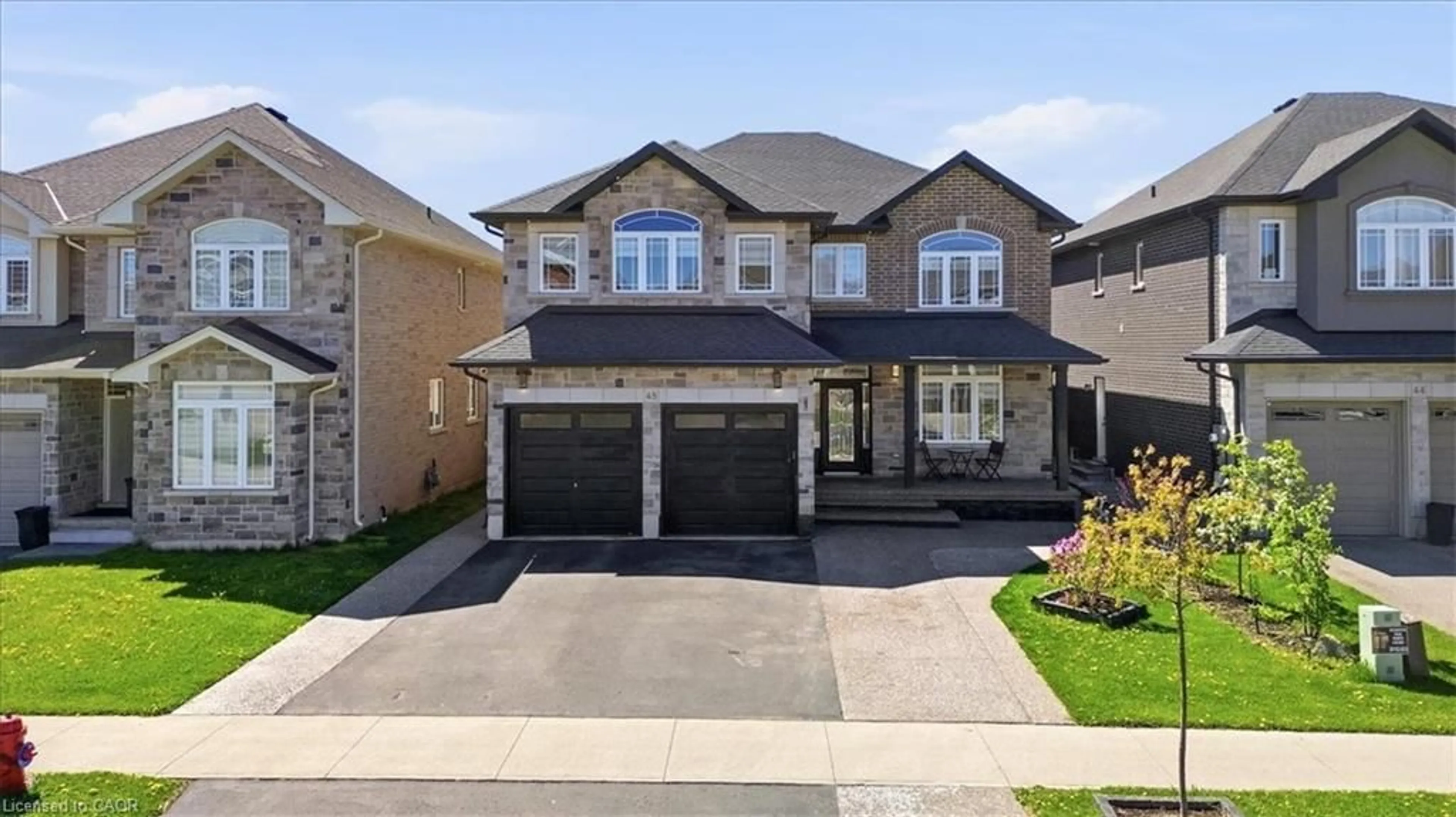 Home with brick exterior material, street for 48 Morrison Dr, Ancaster Ontario L9K 0H7