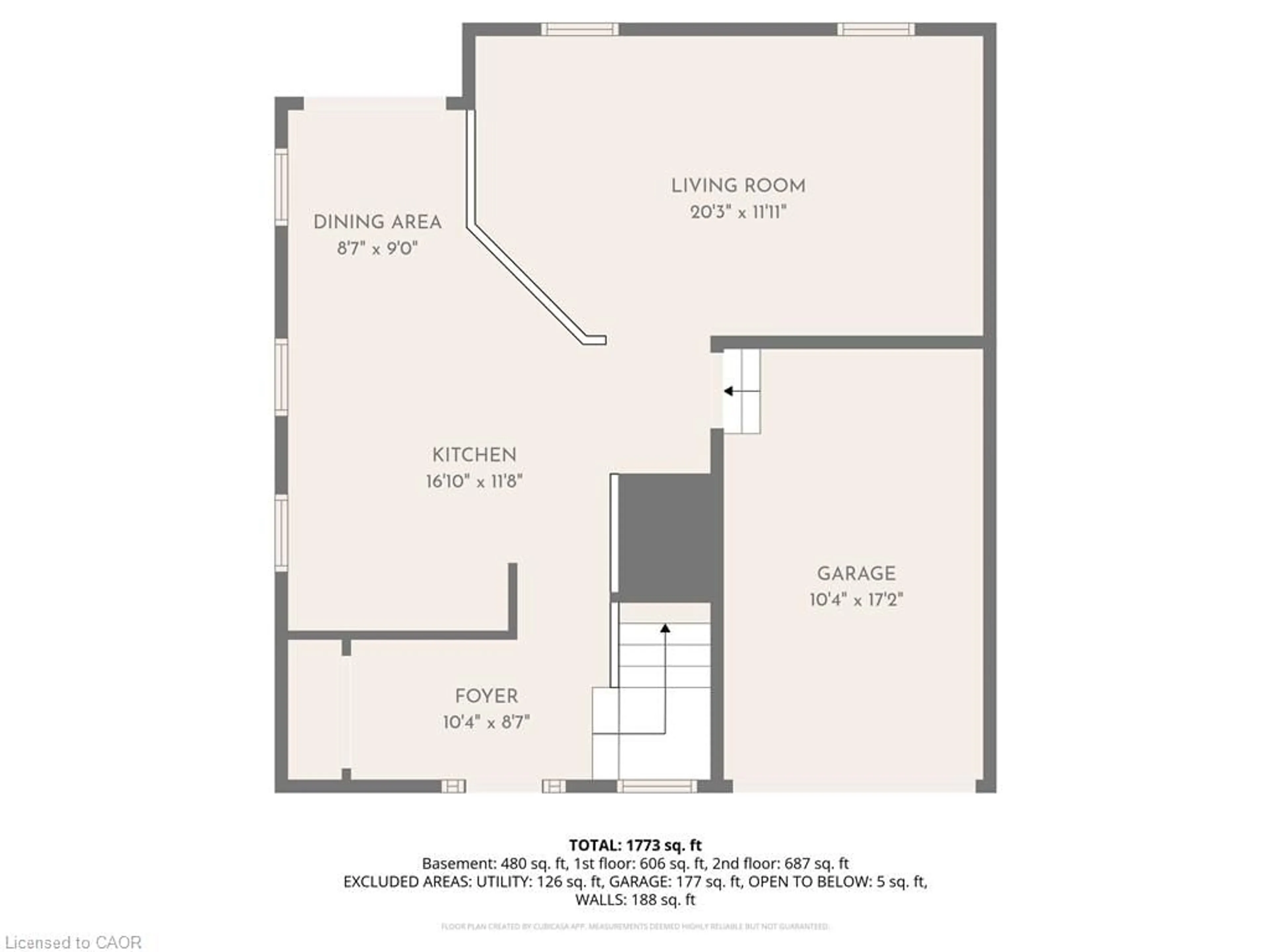 Floor plan for 18 Mountain Mint Cres, Kitchener Ontario N2E 3R4