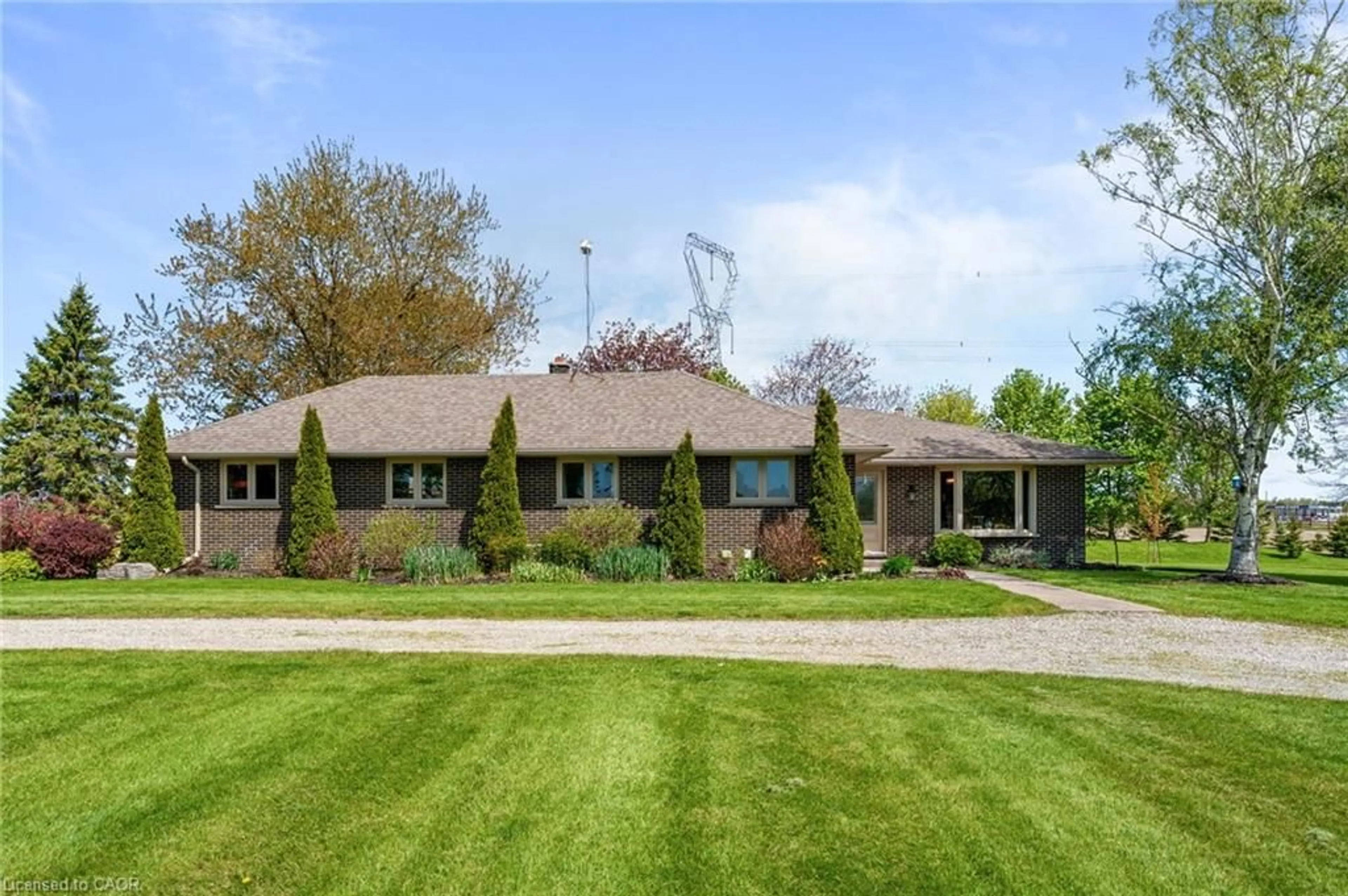 A pic from outside/outdoor area/front of a property/back of a property/a pic from drone, street for 759 Concession 14 Walpole, Hagersville Ontario N0A 1H0