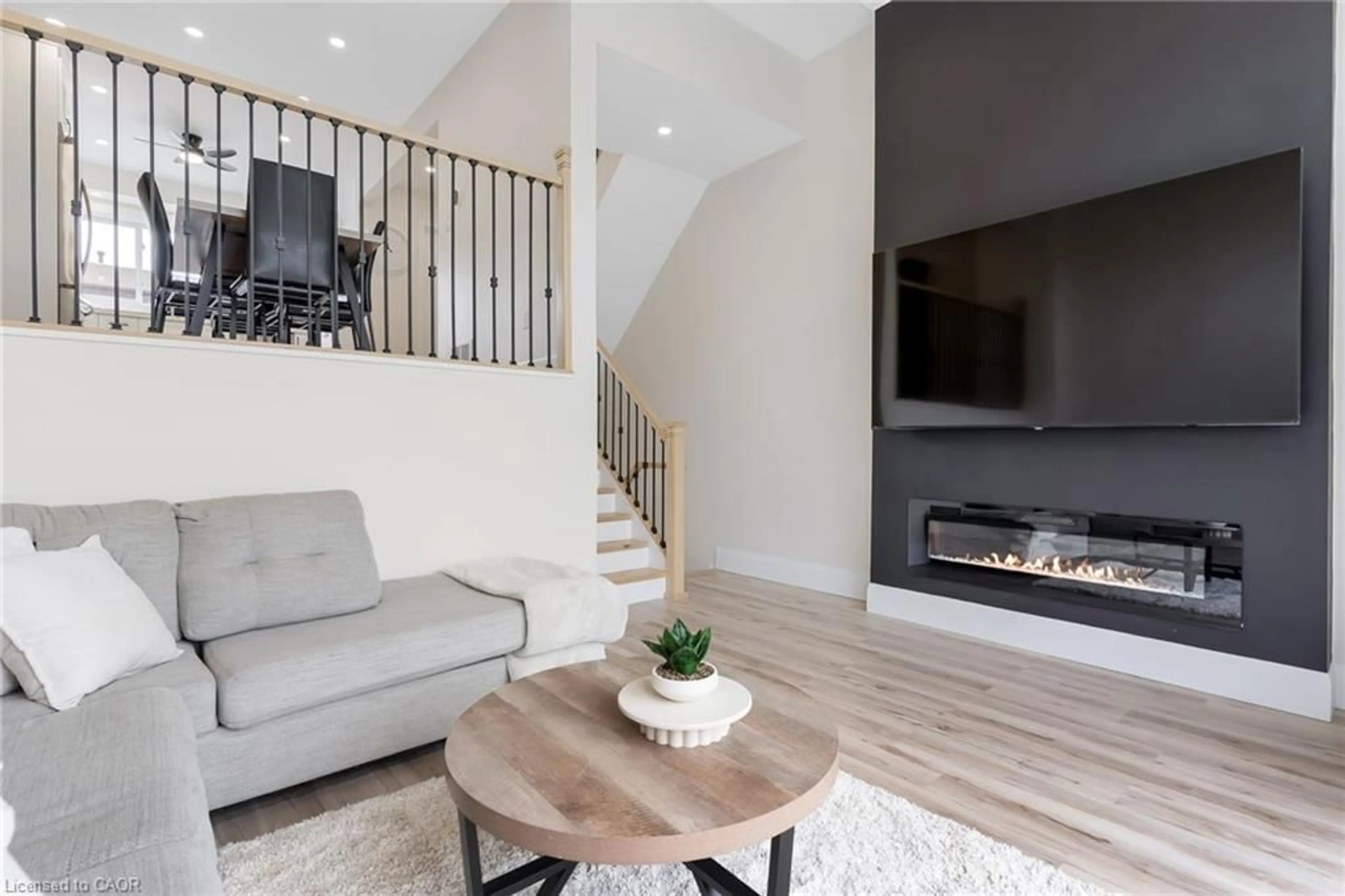 Living room with furniture, unknown for 230 Blair Rd #16, Cambridge Ontario N1S 2J8