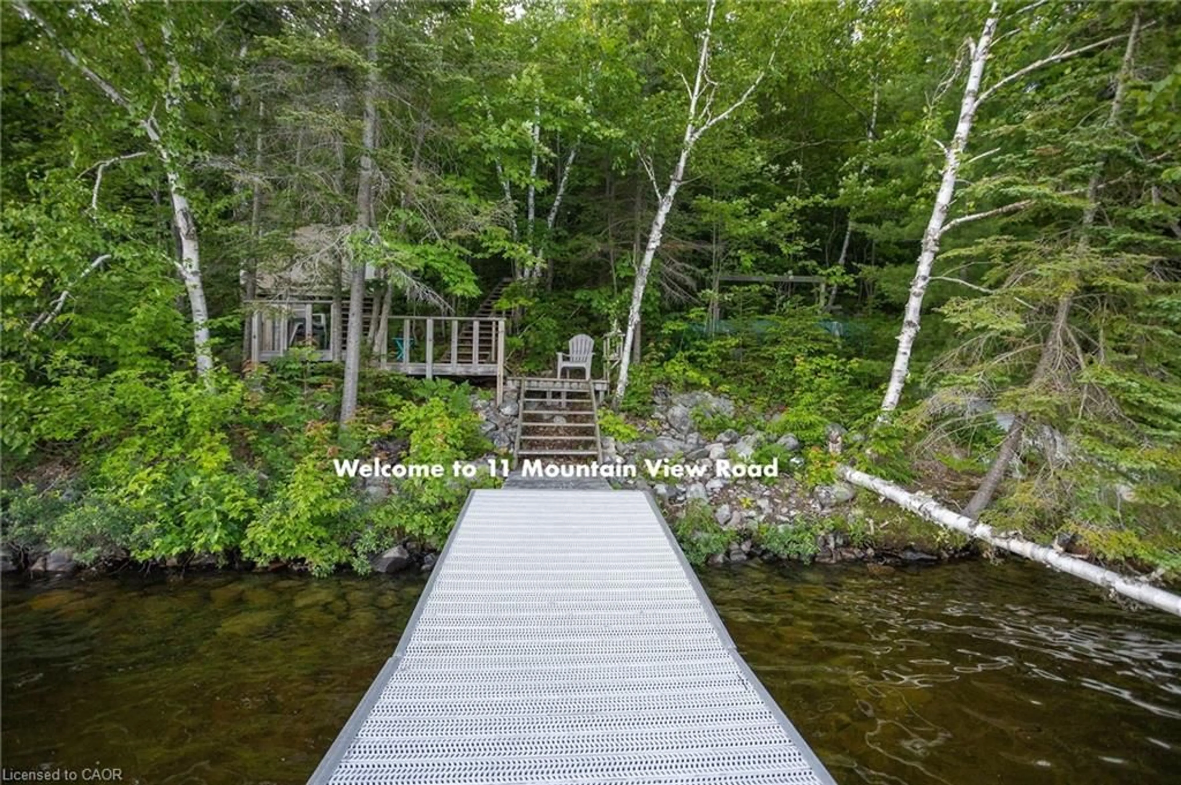 Patio, water/lake/river/ocean view for 11 Mountain View Rd, Massey Ontario P0P 1P0