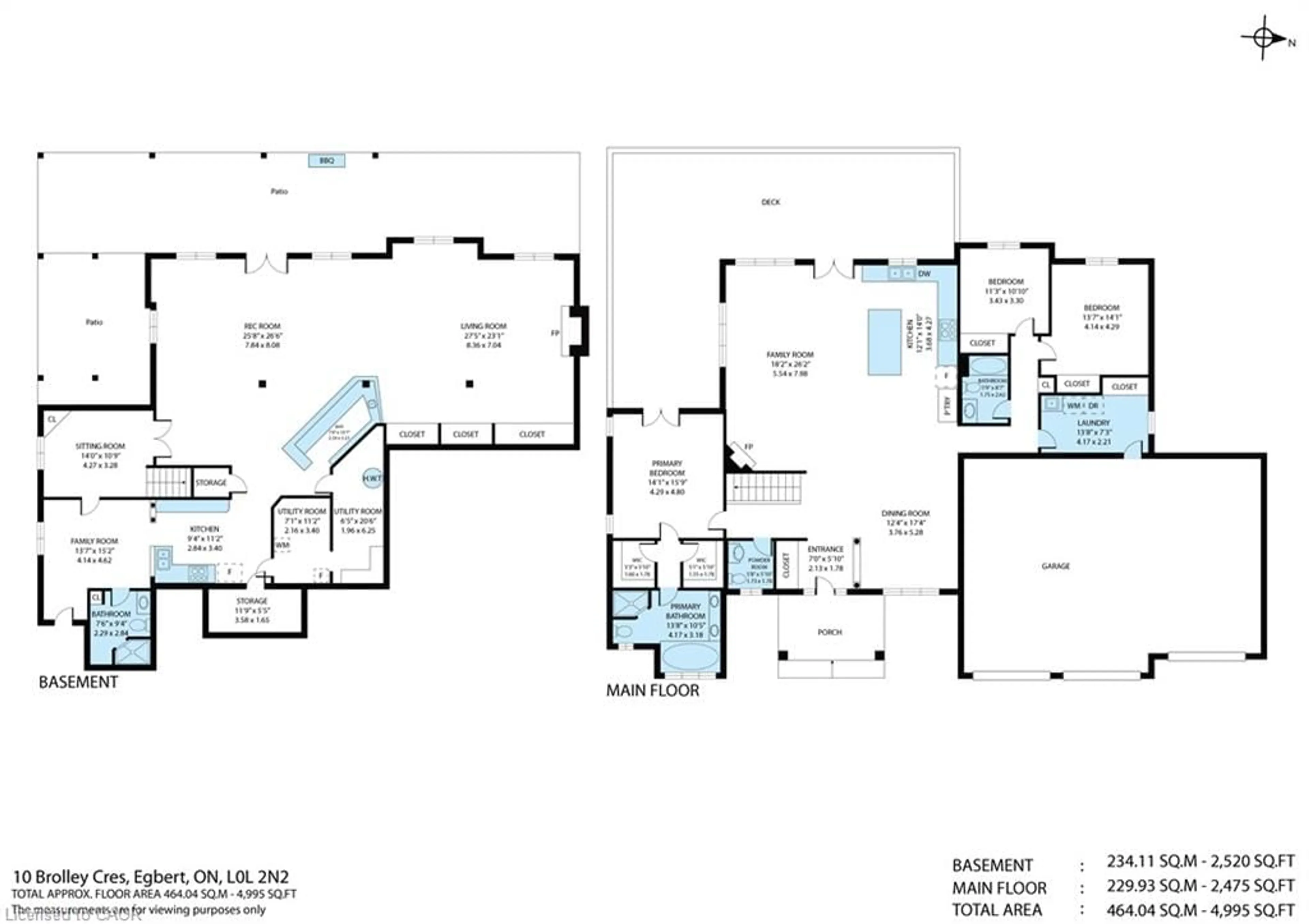 Floor plan for 10 Brolley Cres, Thornton Ontario L0L 2N2