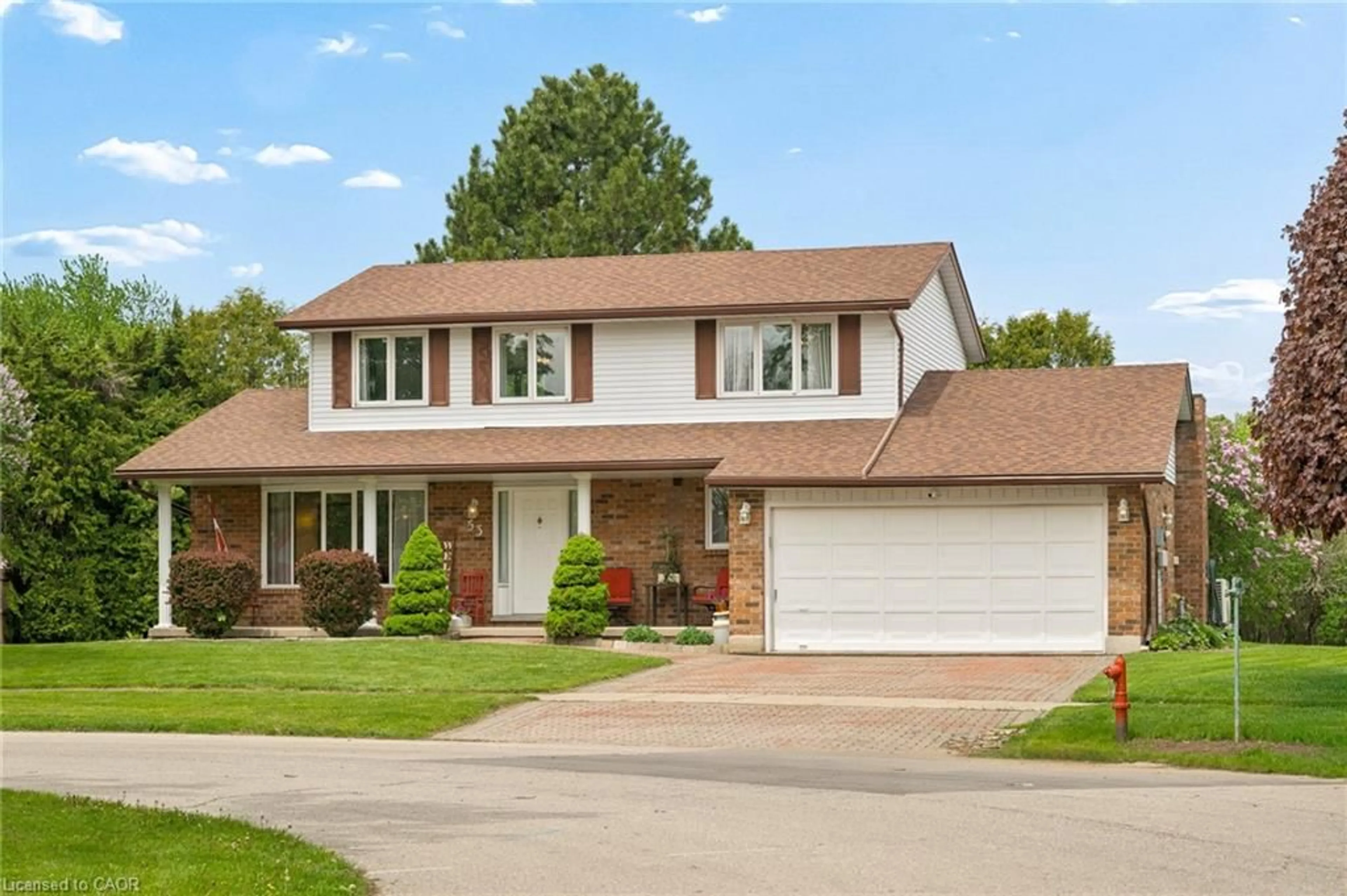 Home with brick exterior material, street for 53 Bock Crt, New Dundee Ontario N0B 2E0