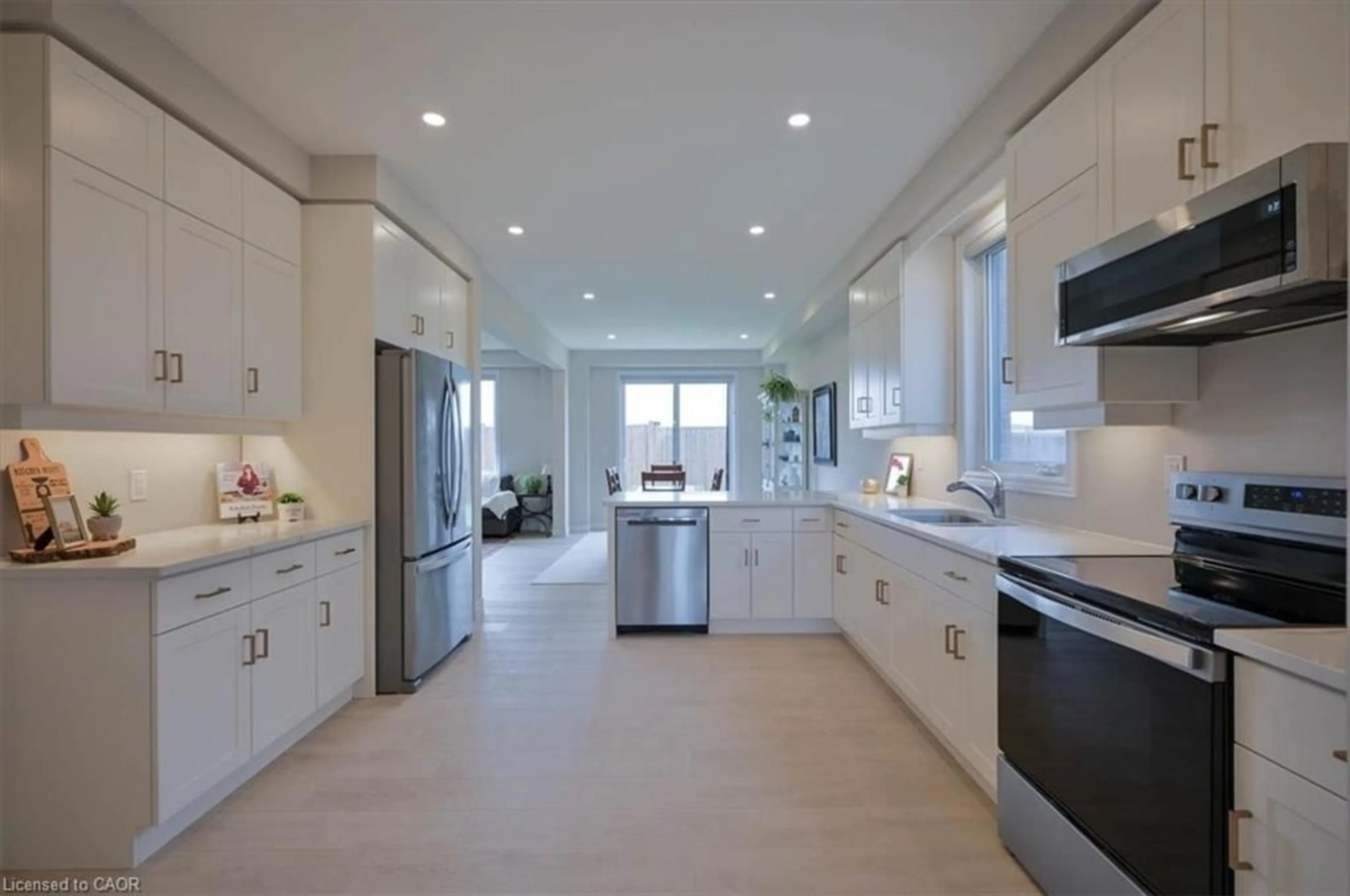 Contemporary kitchen, ceramic/tile floor for 107 Snyder Ave, Elmira Ontario N3B 0E1