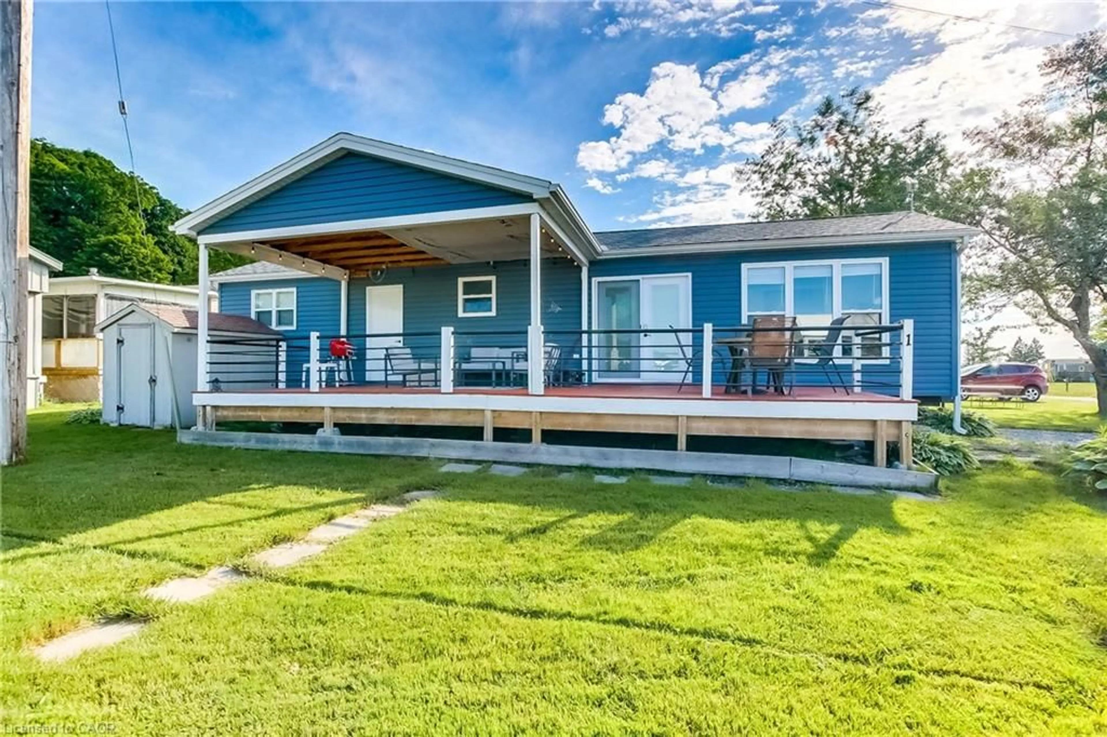 Home with vinyl exterior material, water/lake/river/ocean view for 70 Bluewater Ave #97, St. Williams Ontario N0E 1P0
