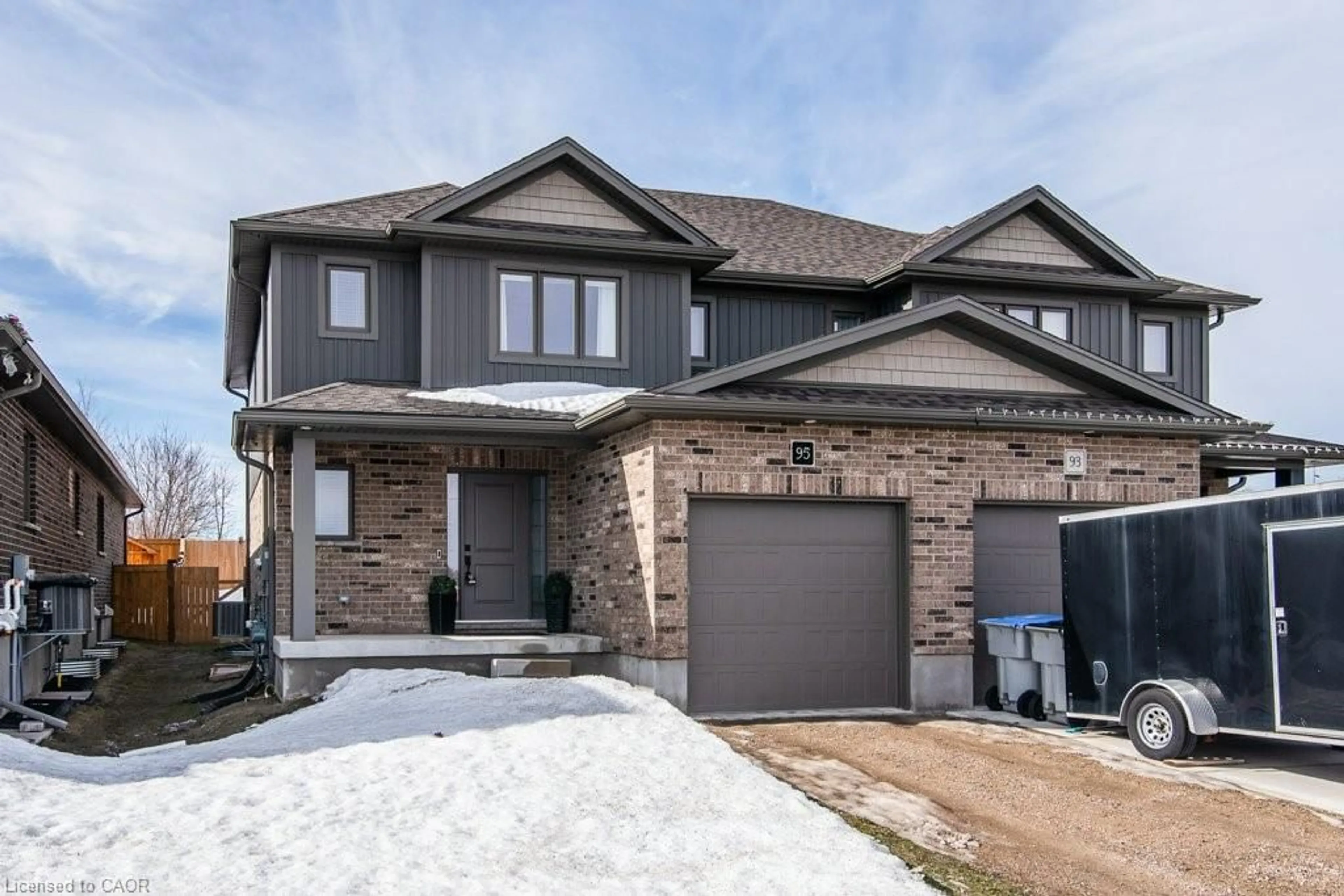 Home with brick exterior material, street for 95 Pugh St, Milverton Ontario N0K 1M0