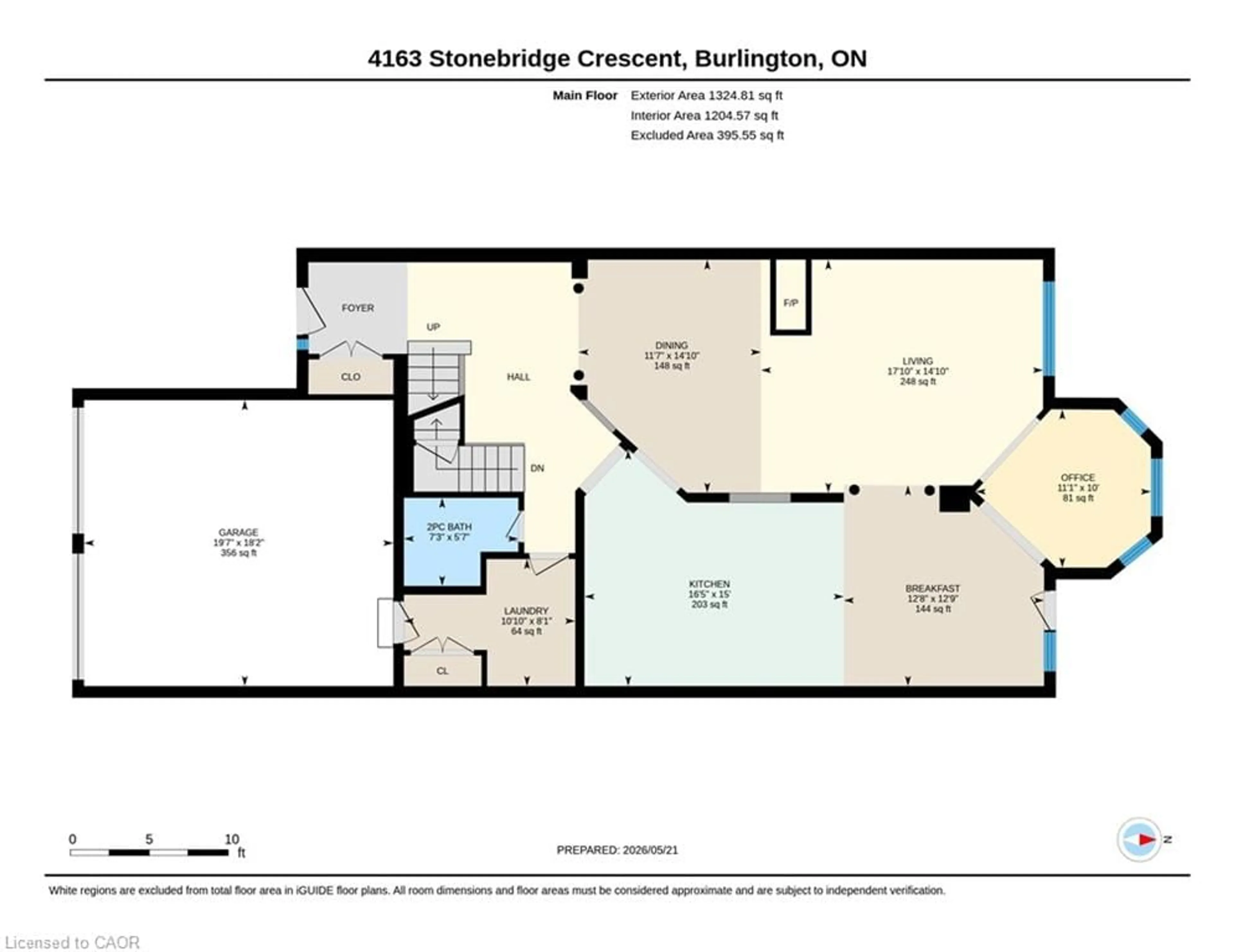 Floor plan for 4163 Stonebridge Cres, Burlington Ontario L7M 4N2
