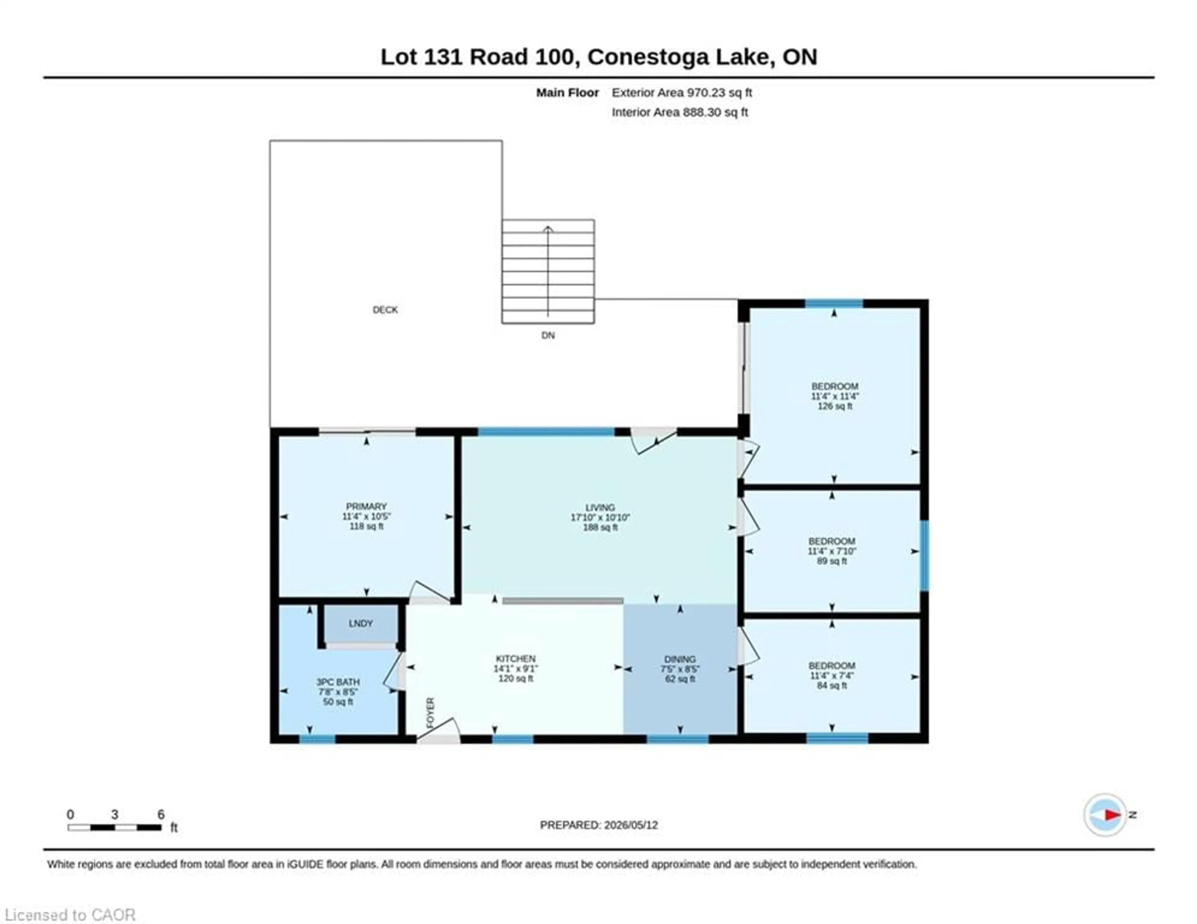Floor plan for LOT 131 Road 100, Conestogo Lake Ontario N0G 1P0