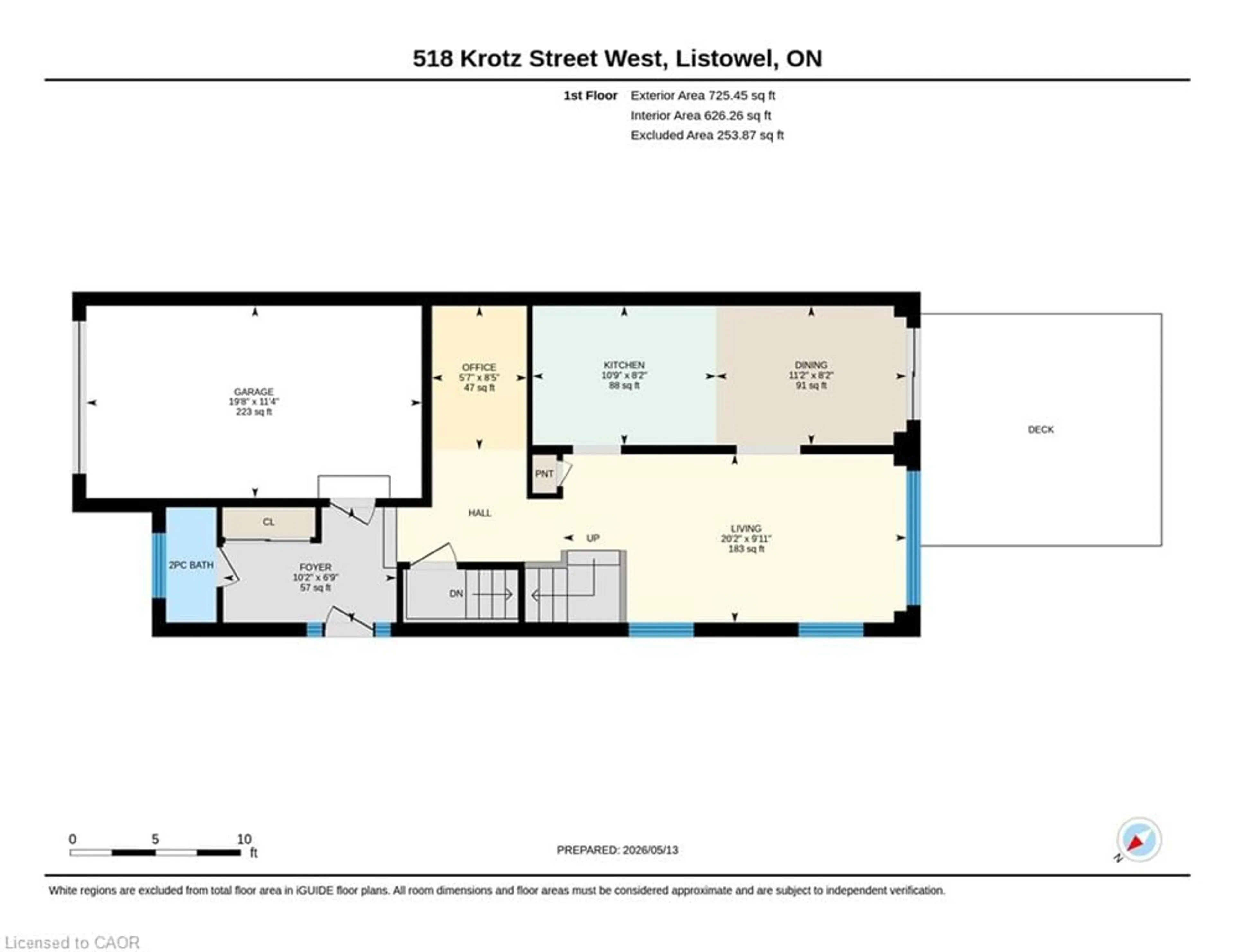 Floor plan for 518 Krotz St, Listowel Ontario N4W 0J4