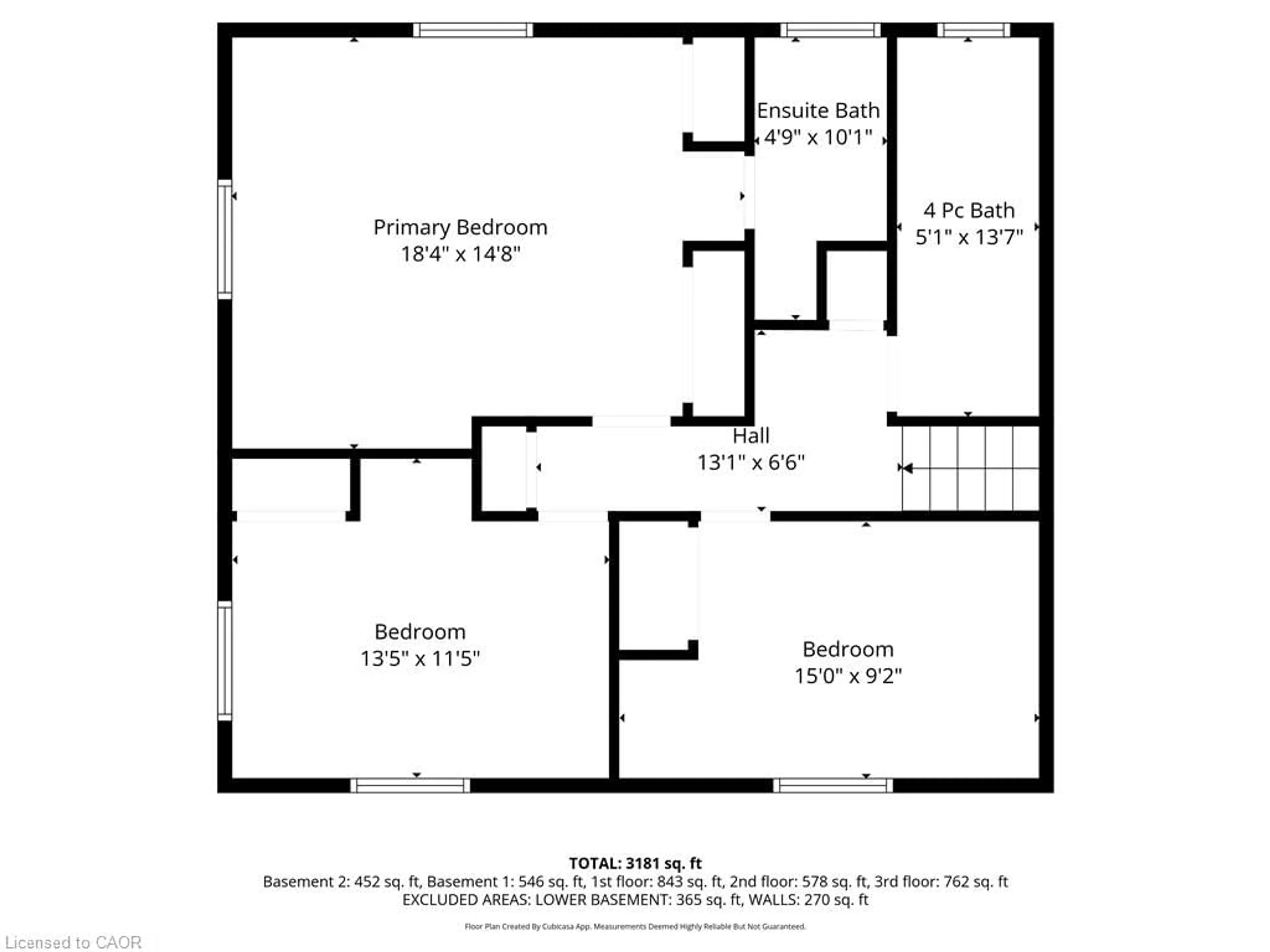 Floor plan for 1018 Conc 14 Townsend, Simcoe Ontario N3Y 4K3