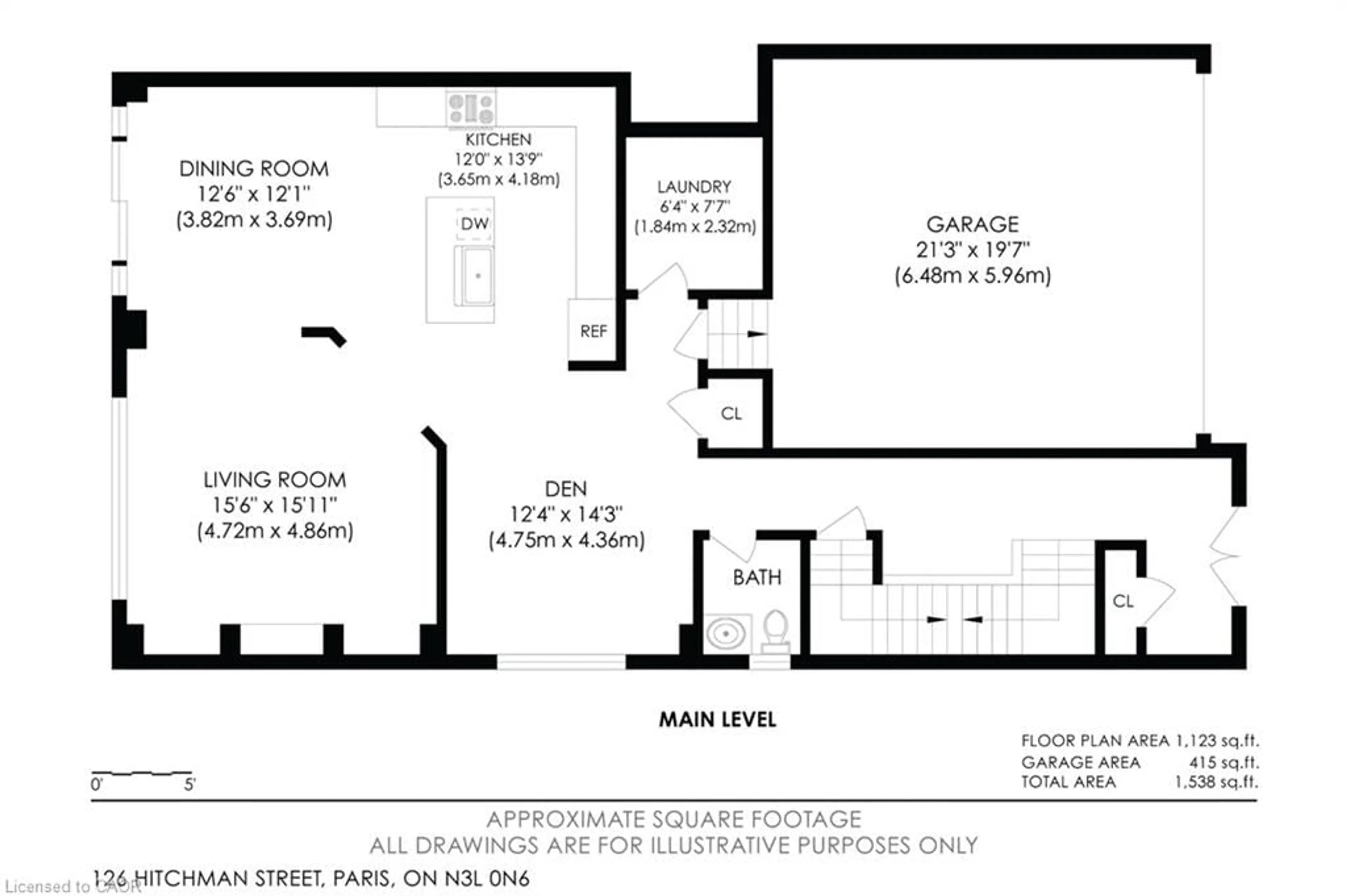 Floor plan for 126 Hitchman St, Paris Ontario N3L 0N6