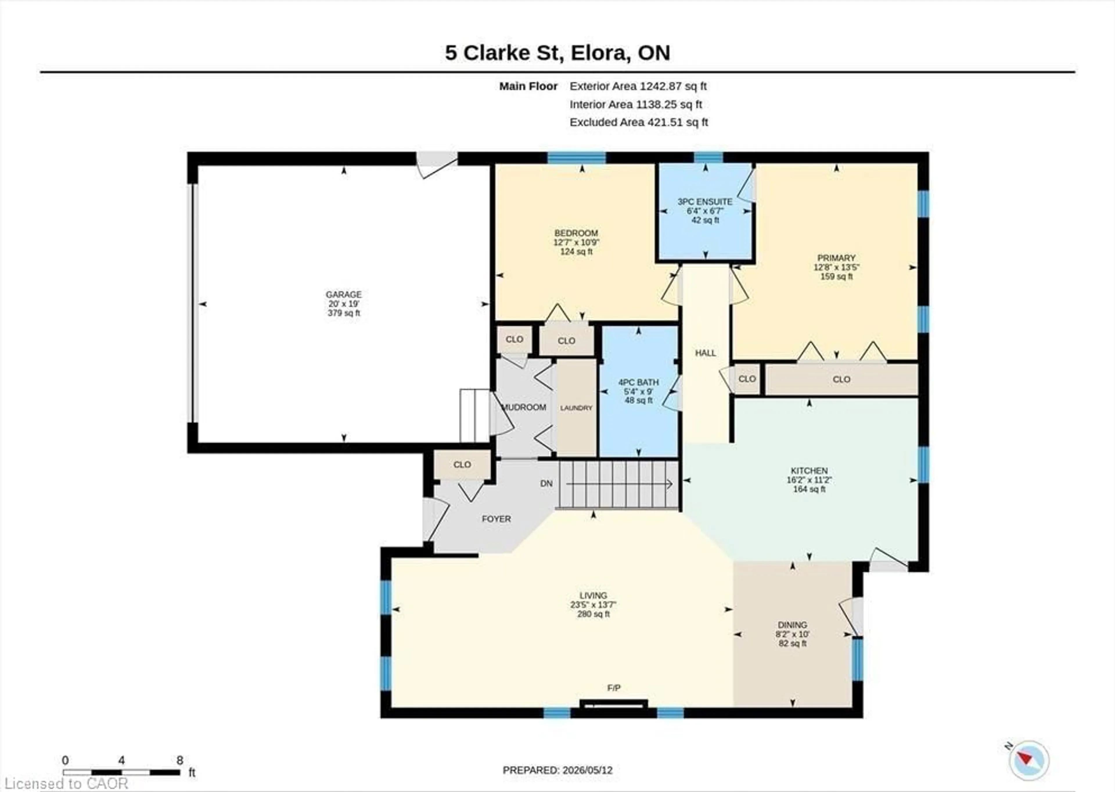 Floor plan for 5 Clarke St, Elora Ontario N0B 1S0
