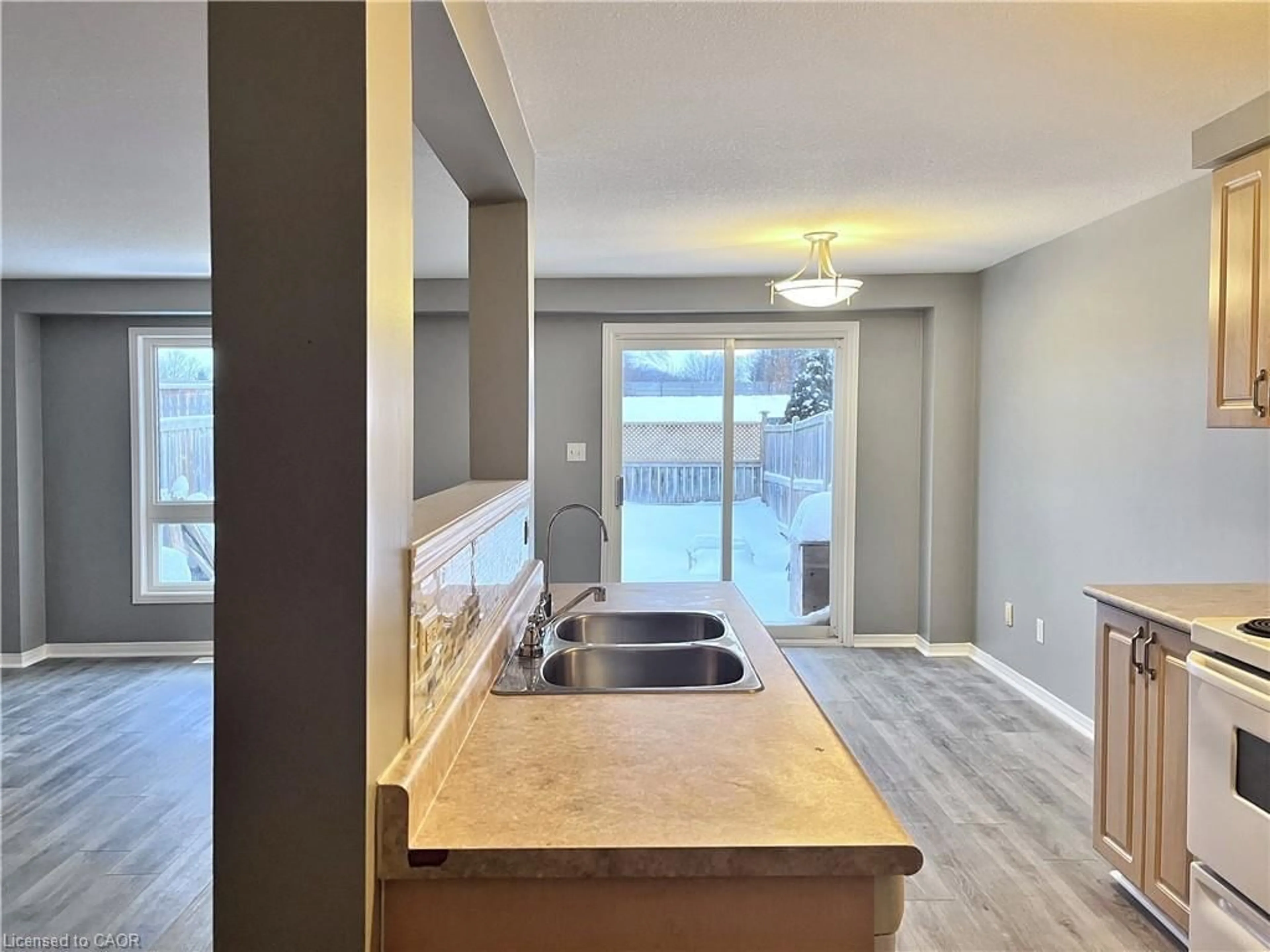 Open concept kitchen, ceramic/tile floor for 193 Prosperity Dr, Kitchener Ontario N2E 4E5