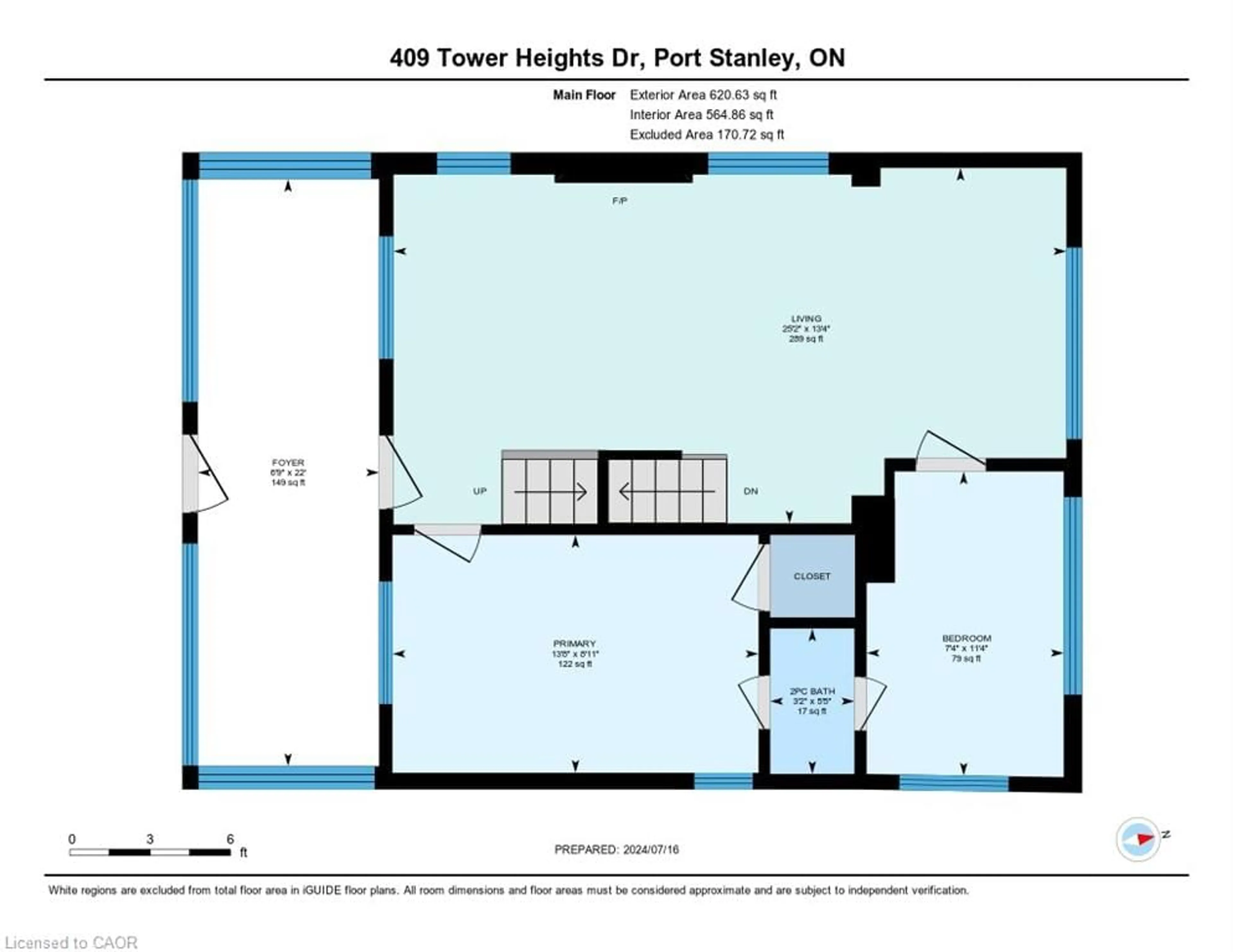 Floor plan for 409 Tower Heights Dr, Port Stanley Ontario N5L 1G2