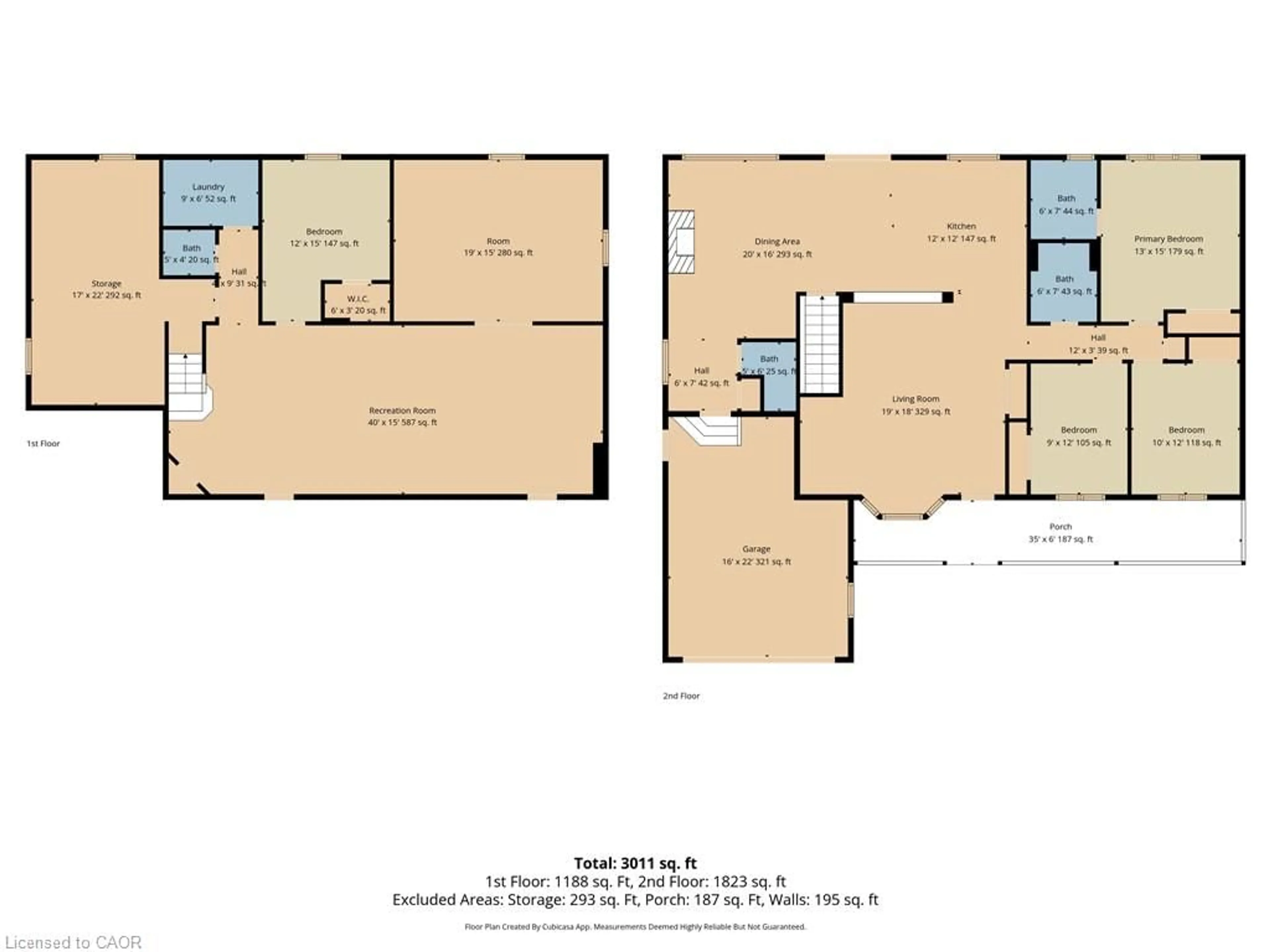 Floor plan for 116 Baird St, Bright Ontario N0J 1B0