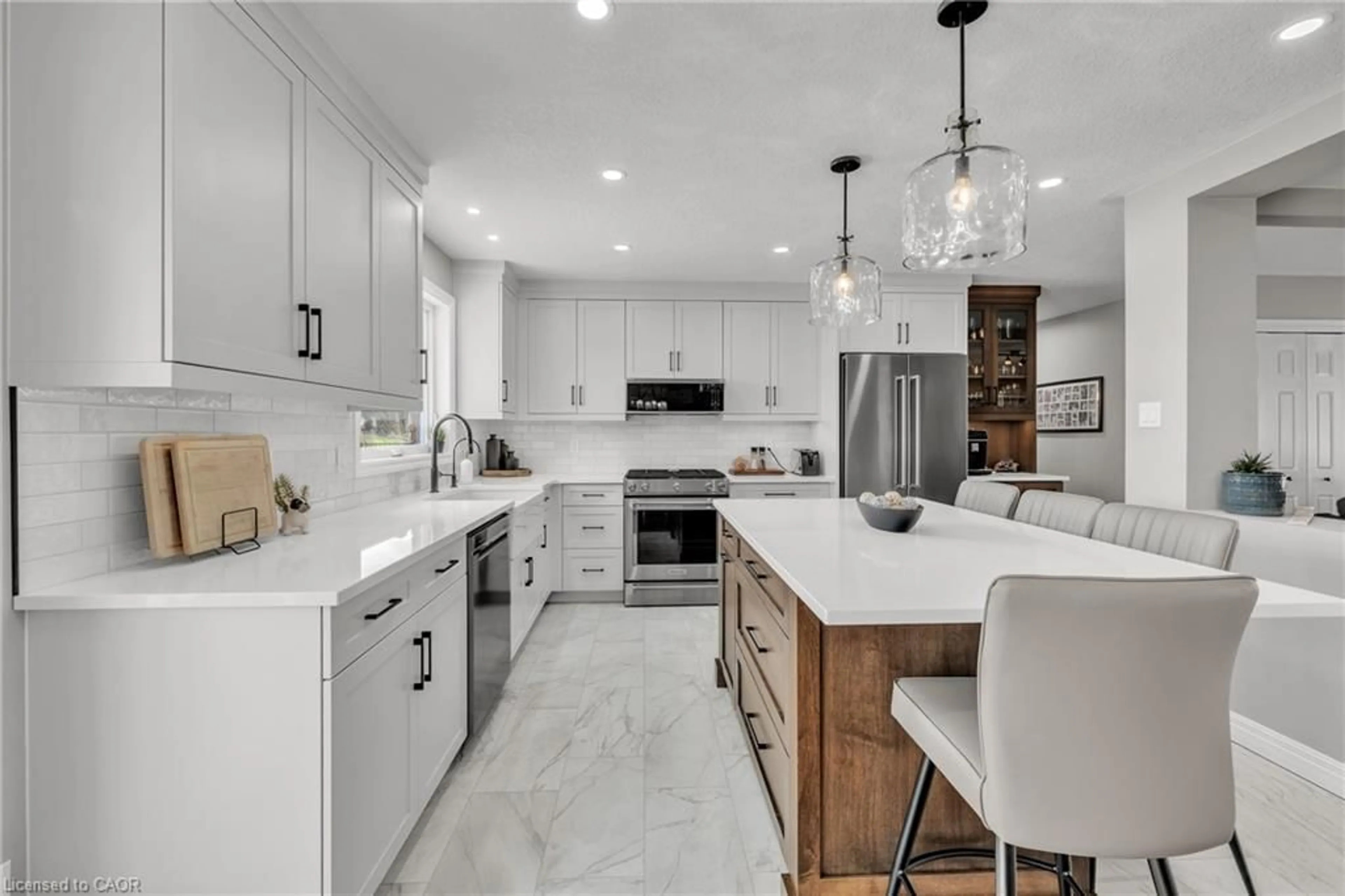 Contemporary kitchen, ceramic/tile floor for 116 Baird St, Bright Ontario N0J 1B0