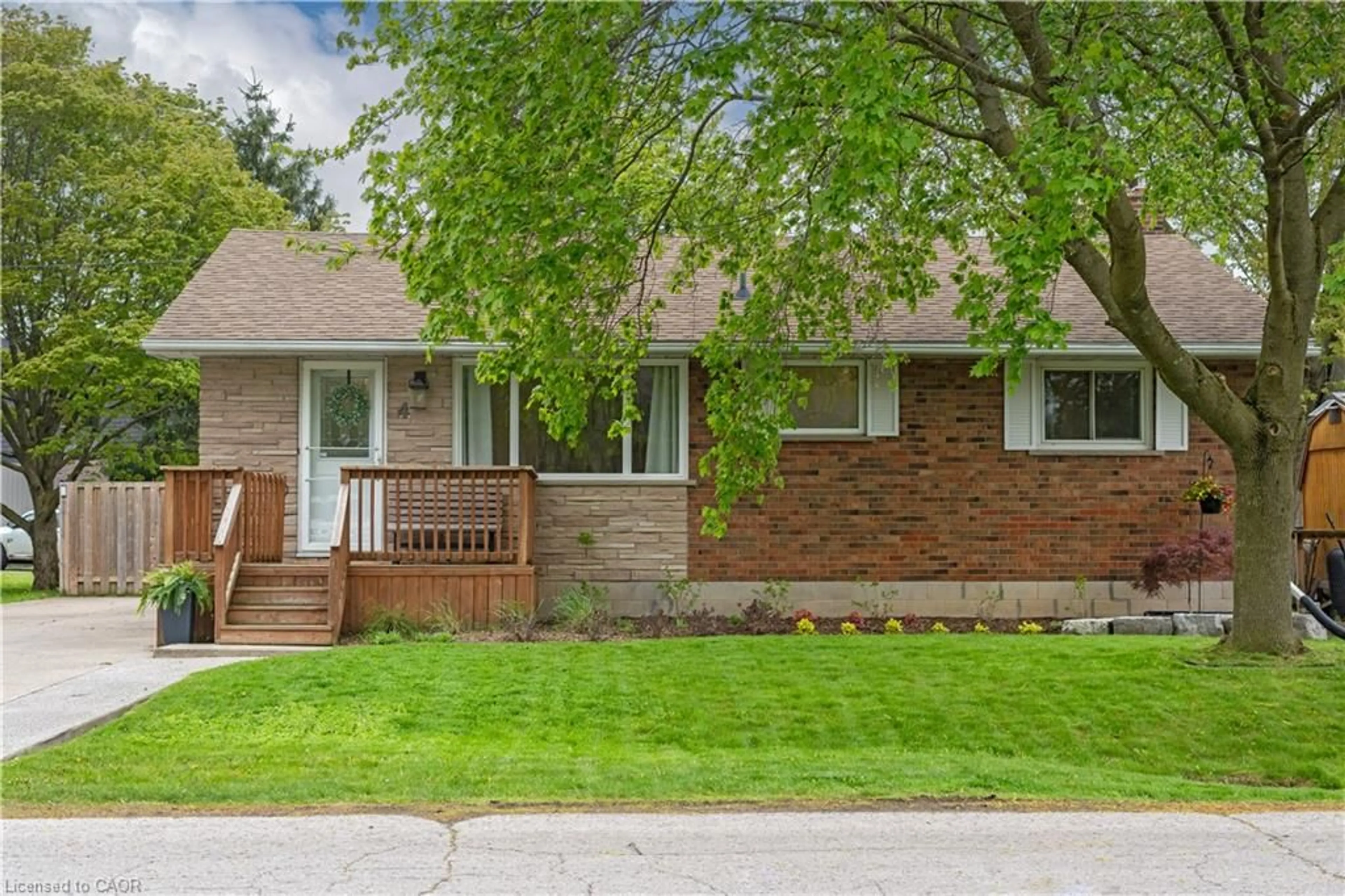 Home with brick exterior material, street for 4 Harris St, Hagersville Ontario N0A 1H0