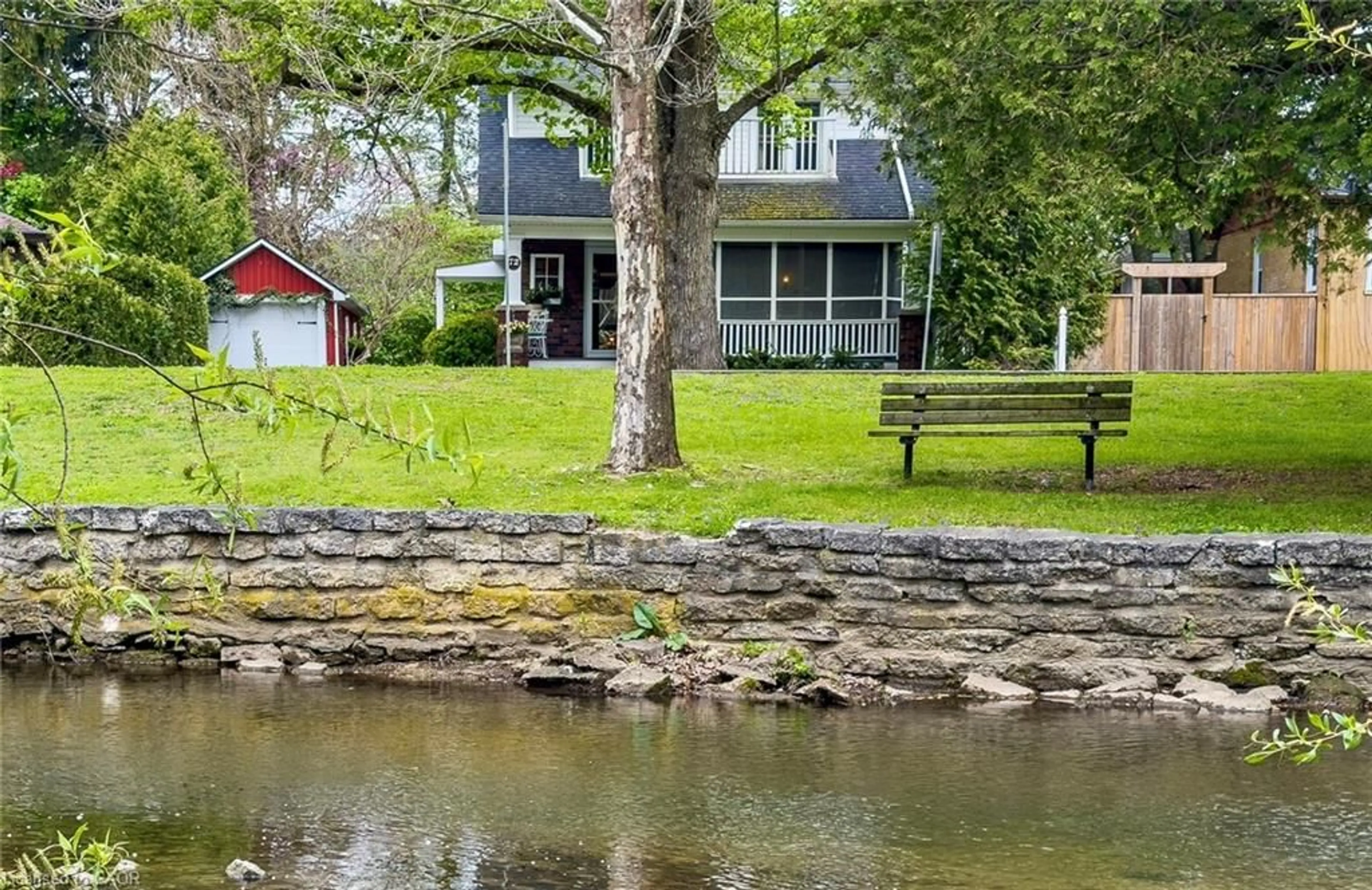 Patio, water/lake/river/ocean view for 72 Crescent Blvd, Simcoe Ontario N3Y 2K8