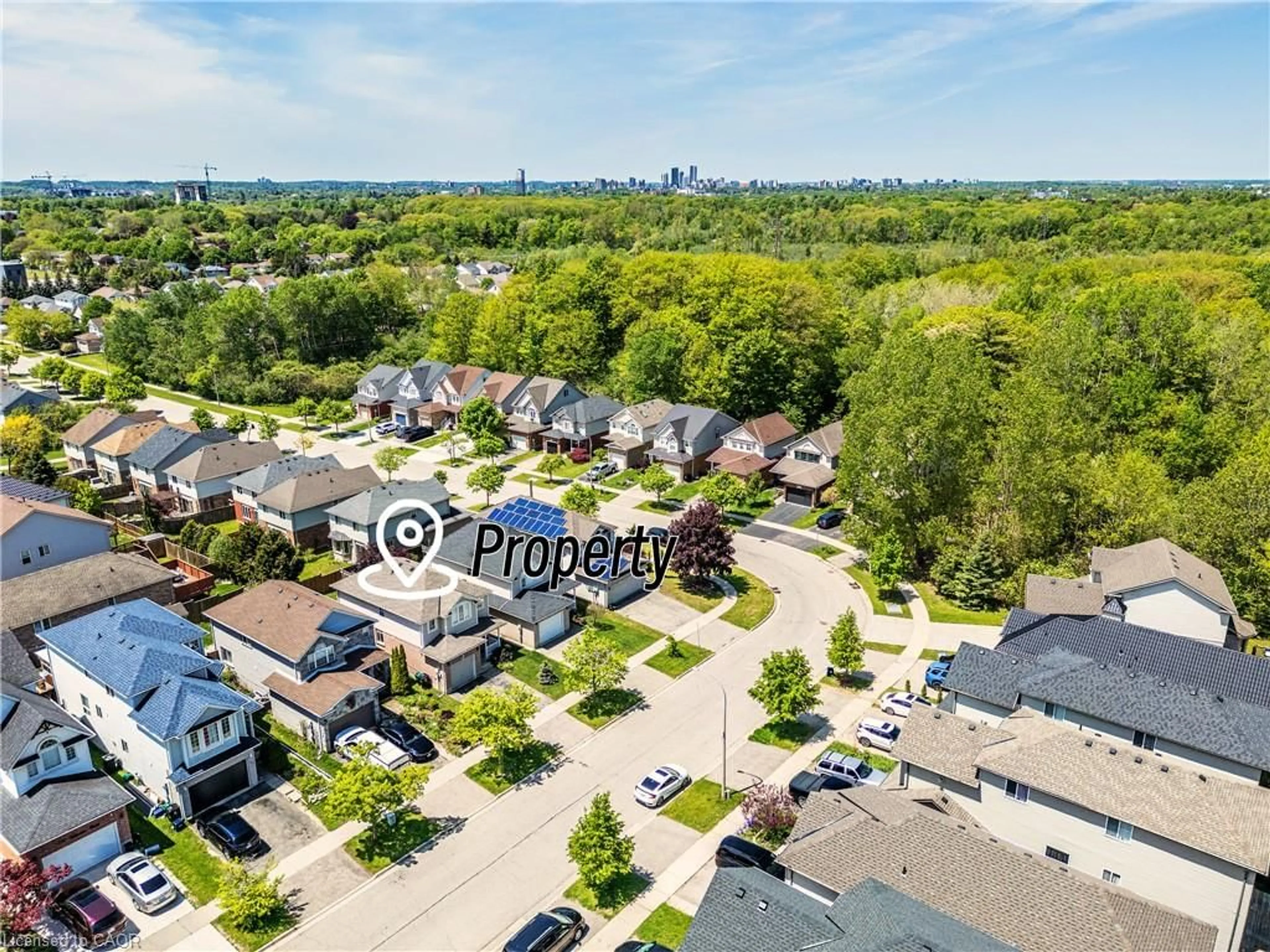A pic from outside/outdoor area/front of a property/back of a property/a pic from drone, street for 423 Veronica Dr, Kitchener Ontario N2A 4E9