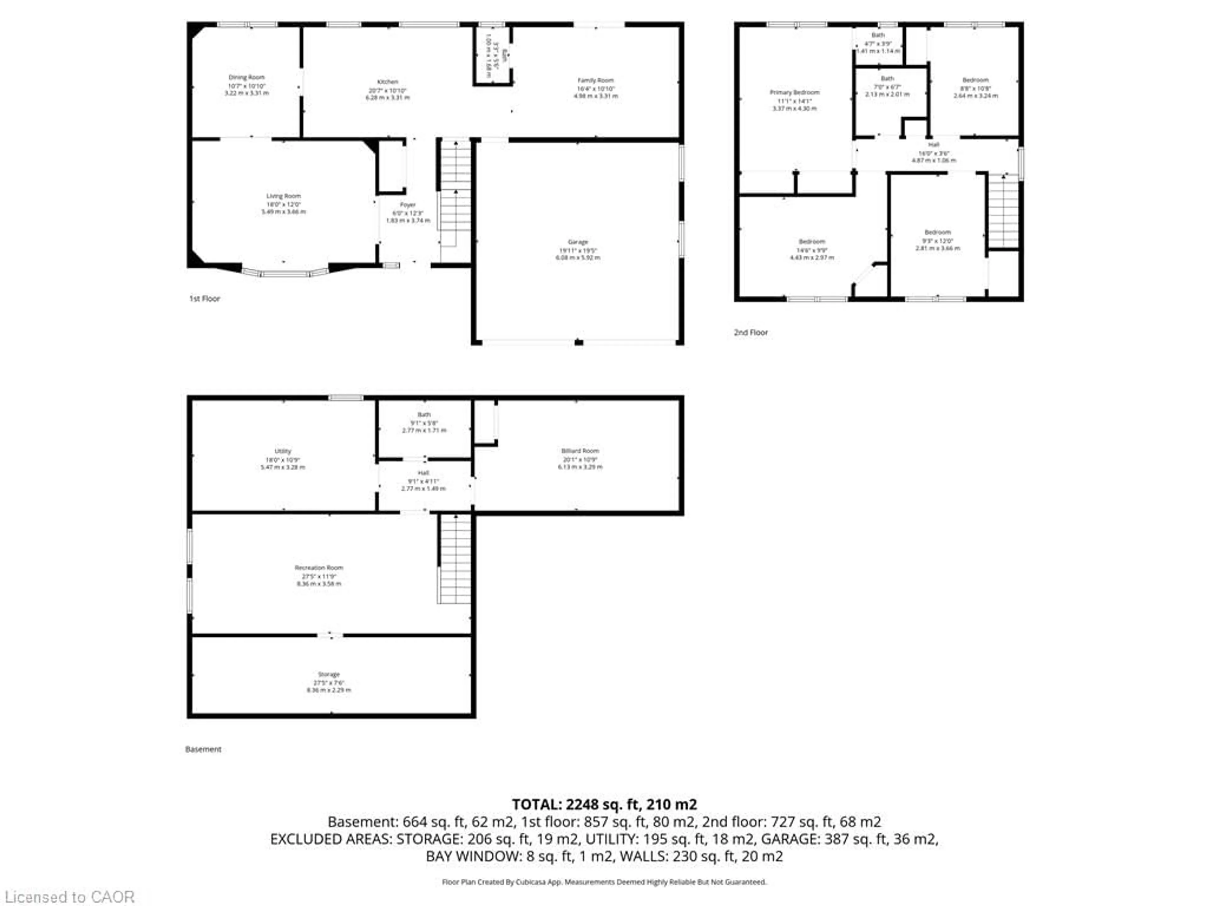 Floor plan for 67 Dalewood Dr, Kitchener Ontario N2A 1G3