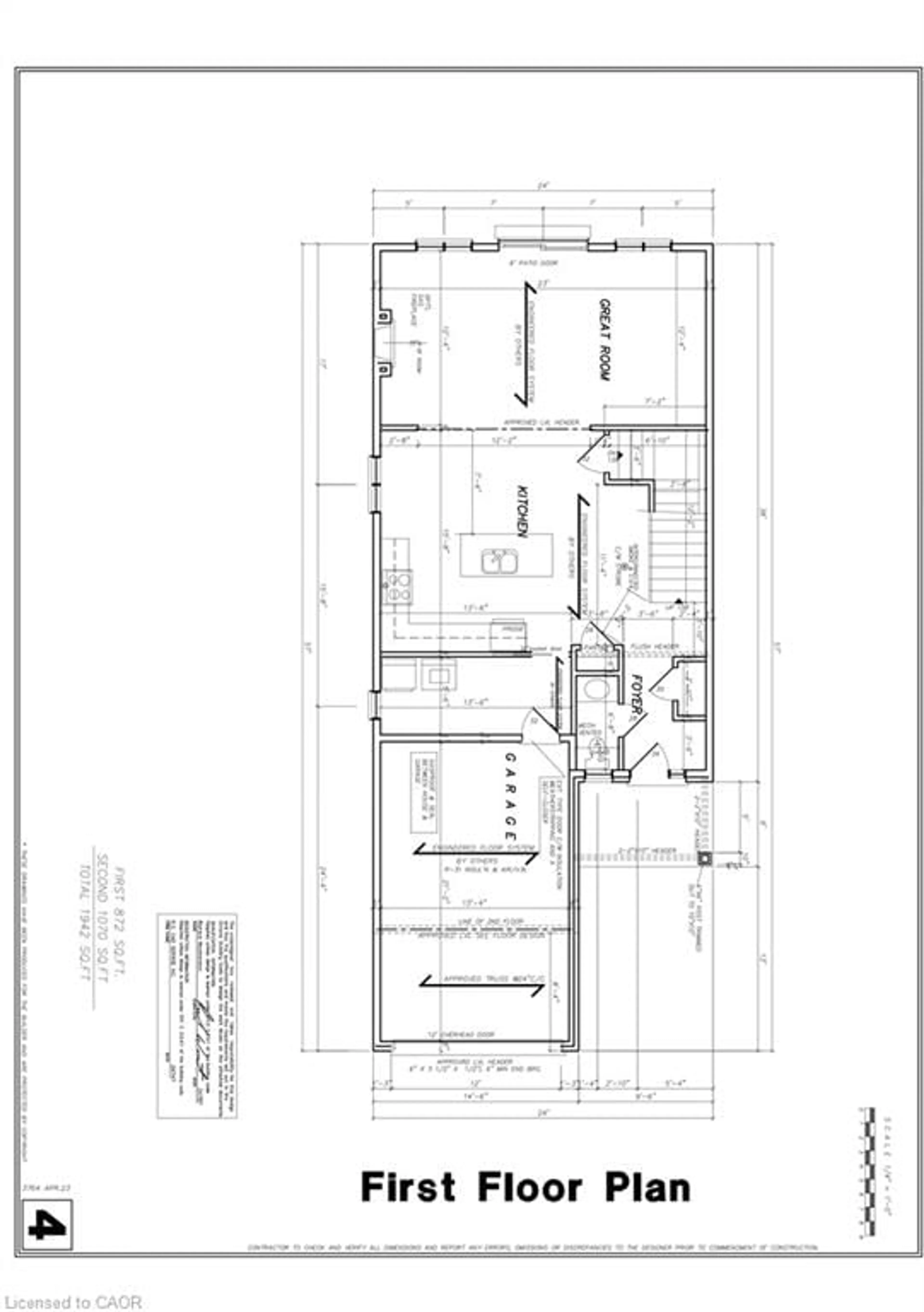 Floor plan for 182 Lafayette St, Jarvis Ontario N0A 1J0