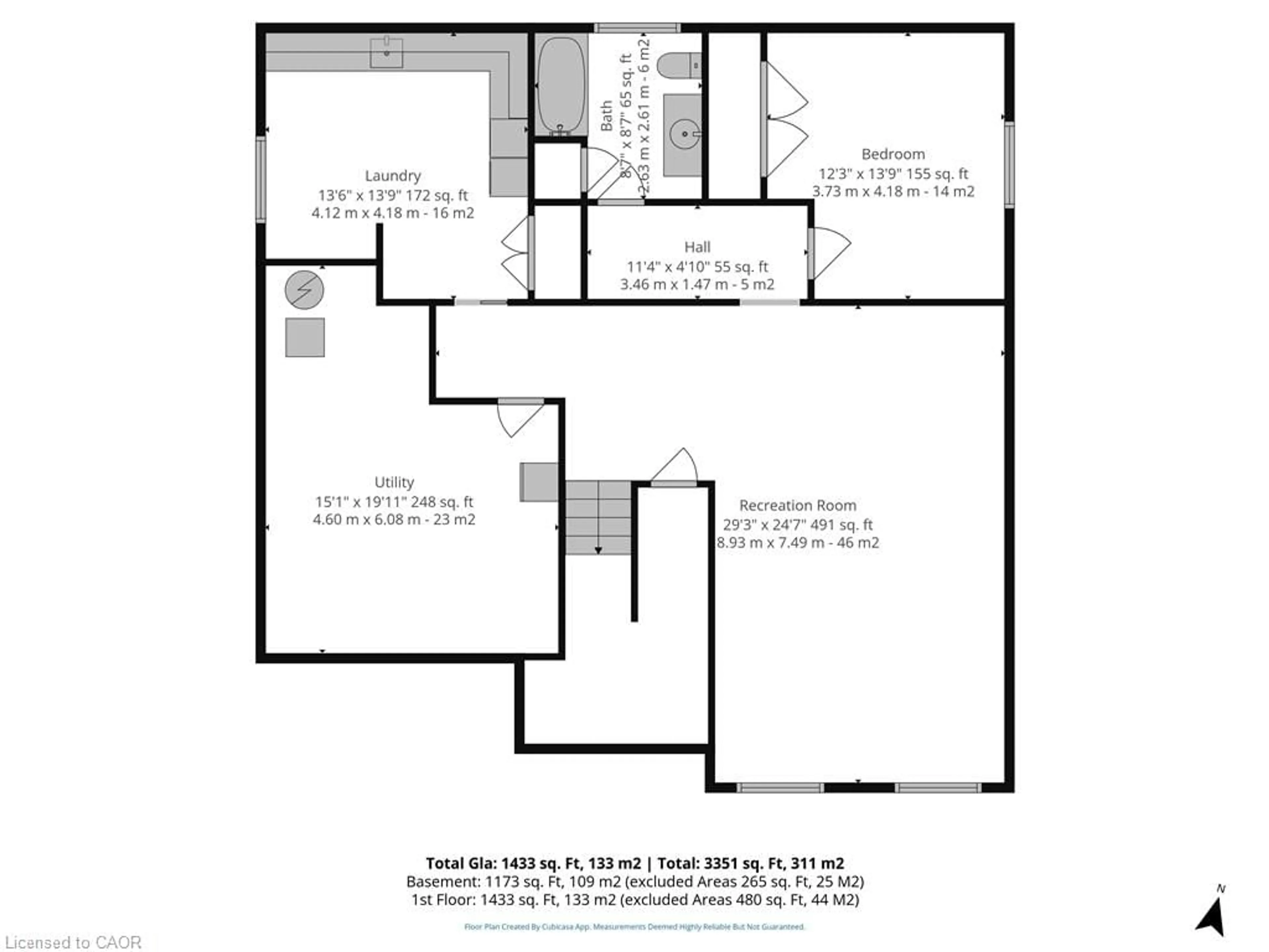 Floor plan for 64 Wintergreen Cres, Delhi Ontario N4B 2W5