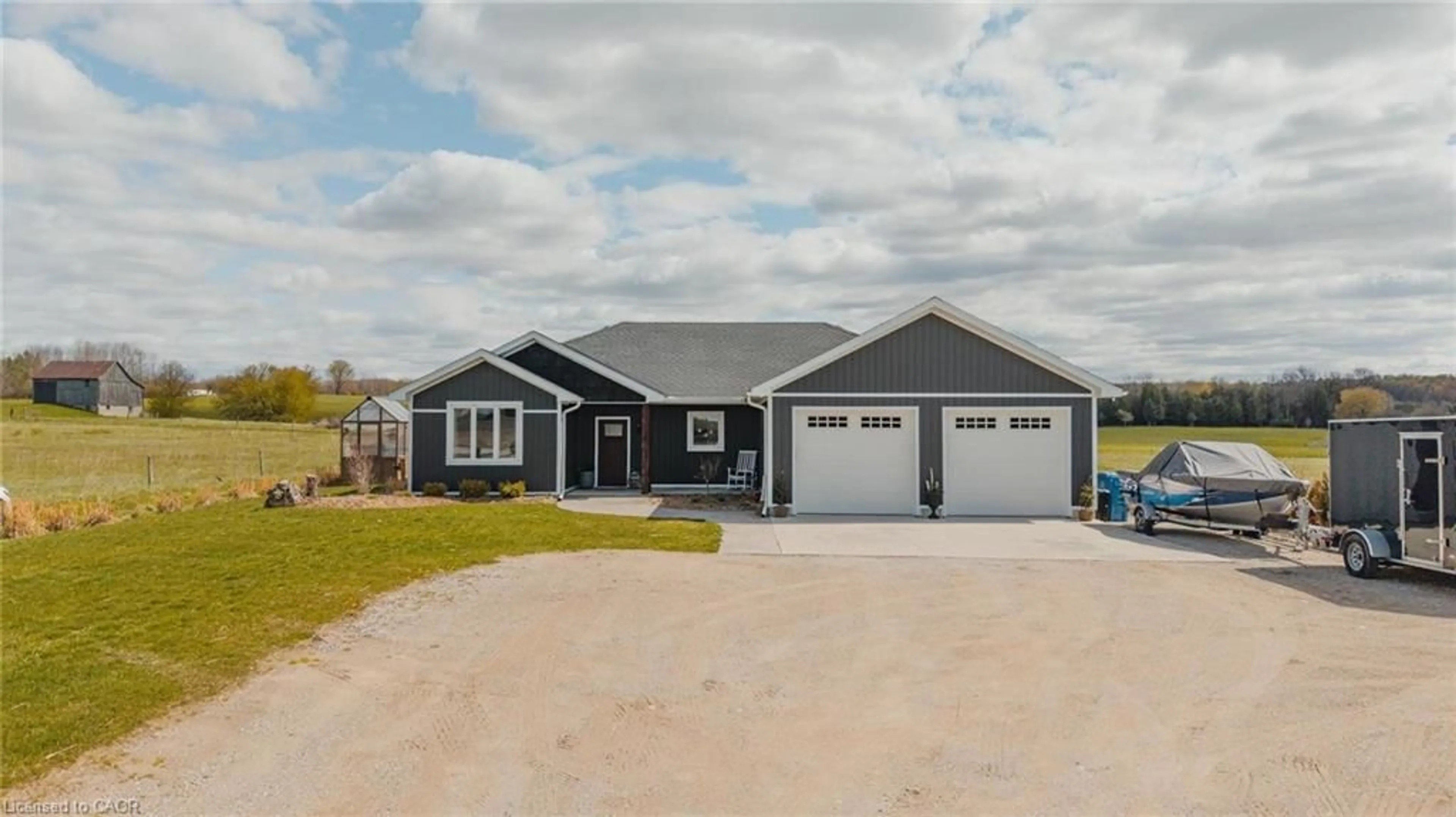 Home with vinyl exterior material, street for 401372 Grey Rd 4, Hanover Ontario N4N 3B8