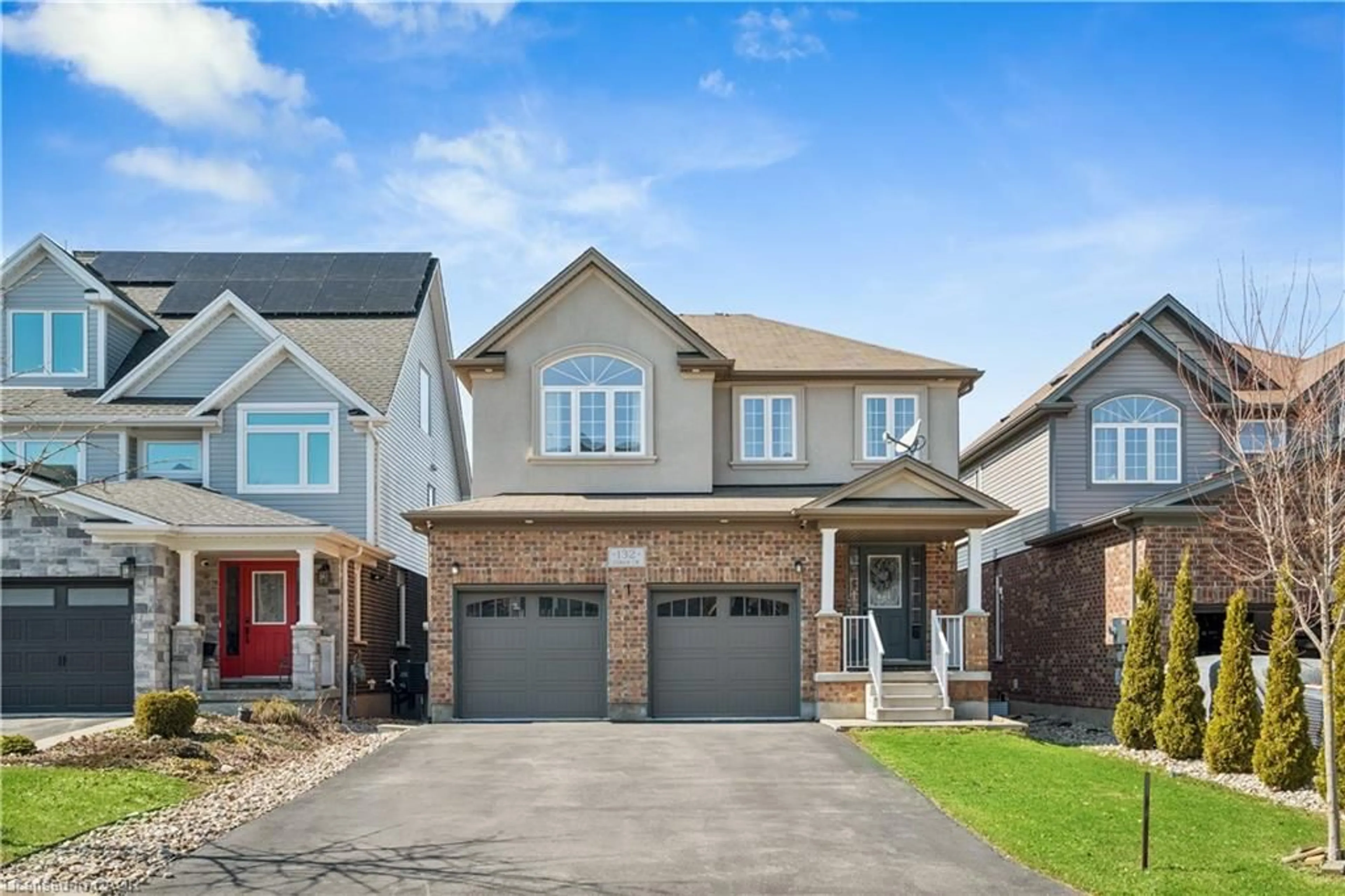 Home with brick exterior material, street for 132 Coker Cres, Rockwood Ontario N0B 2K0