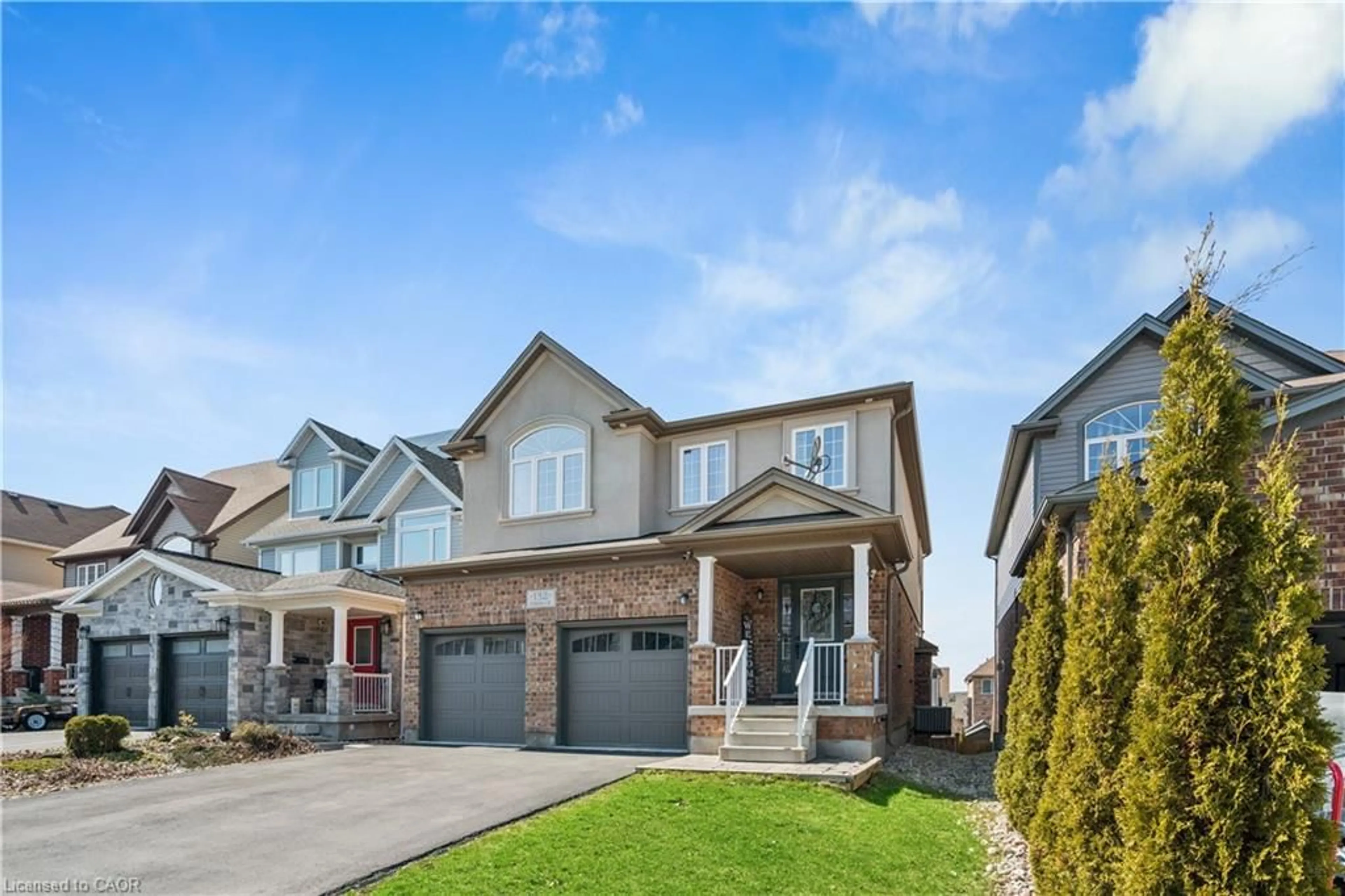 Home with brick exterior material, street for 132 Coker Cres, Rockwood Ontario N0B 2K0
