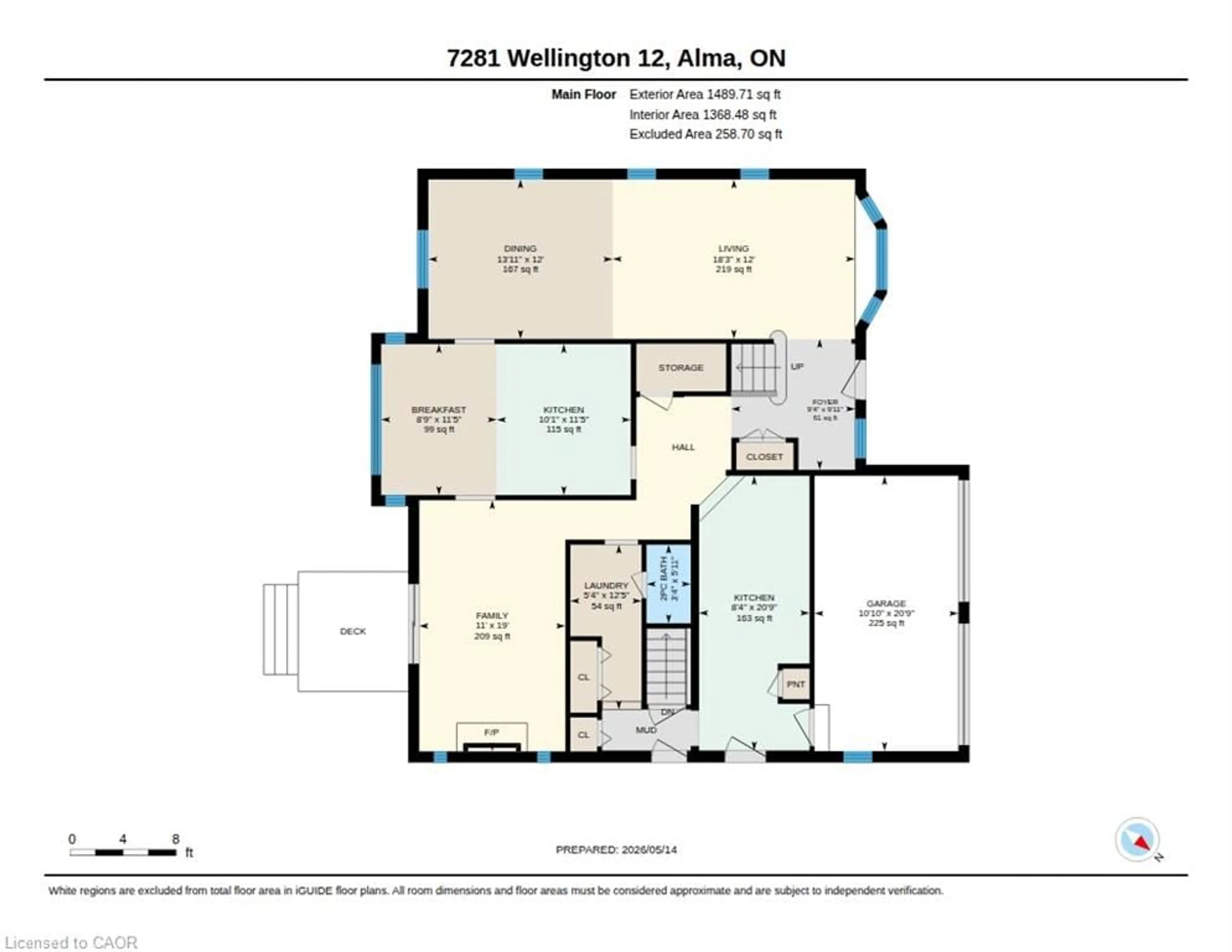 Floor plan for 7281 Wellington Rd 12 Rd, Alma Ontario N0B 1A0