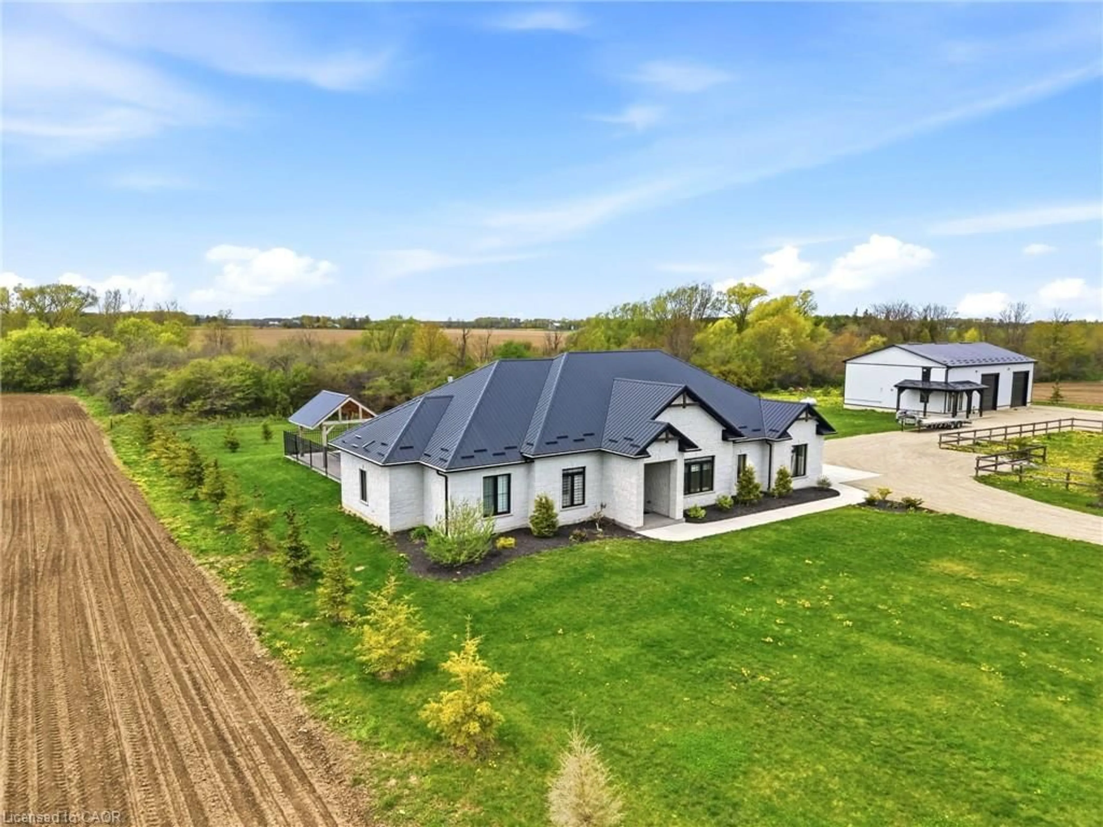 A pic from outside/outdoor area/front of a property/back of a property/a pic from drone, building for 43583 Fischer Line, Brussels Ontario N0G 1H0