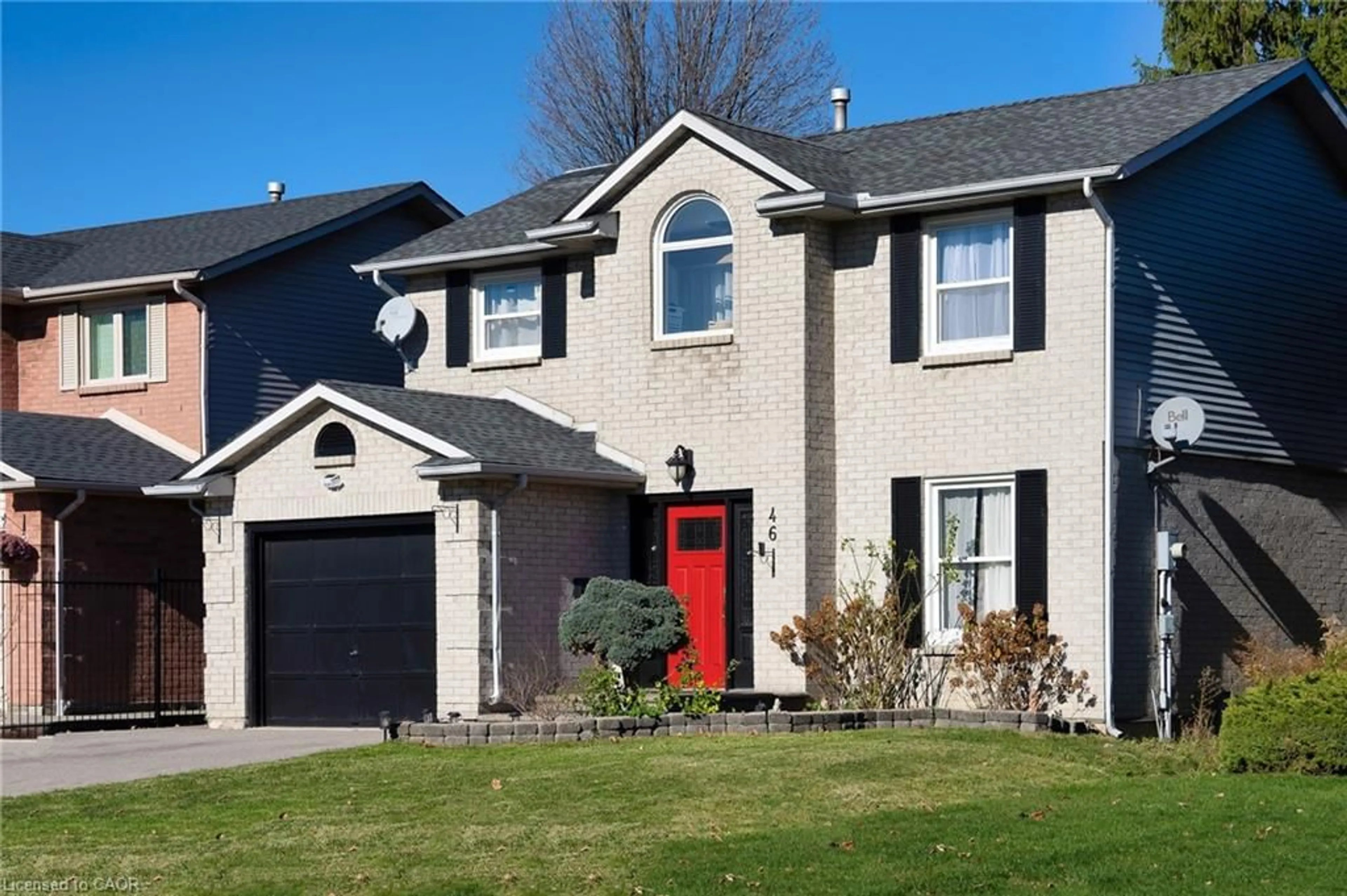 Home with brick exterior material, street for 46 Novoco Dr, Hamilton Ontario L9C 7E8