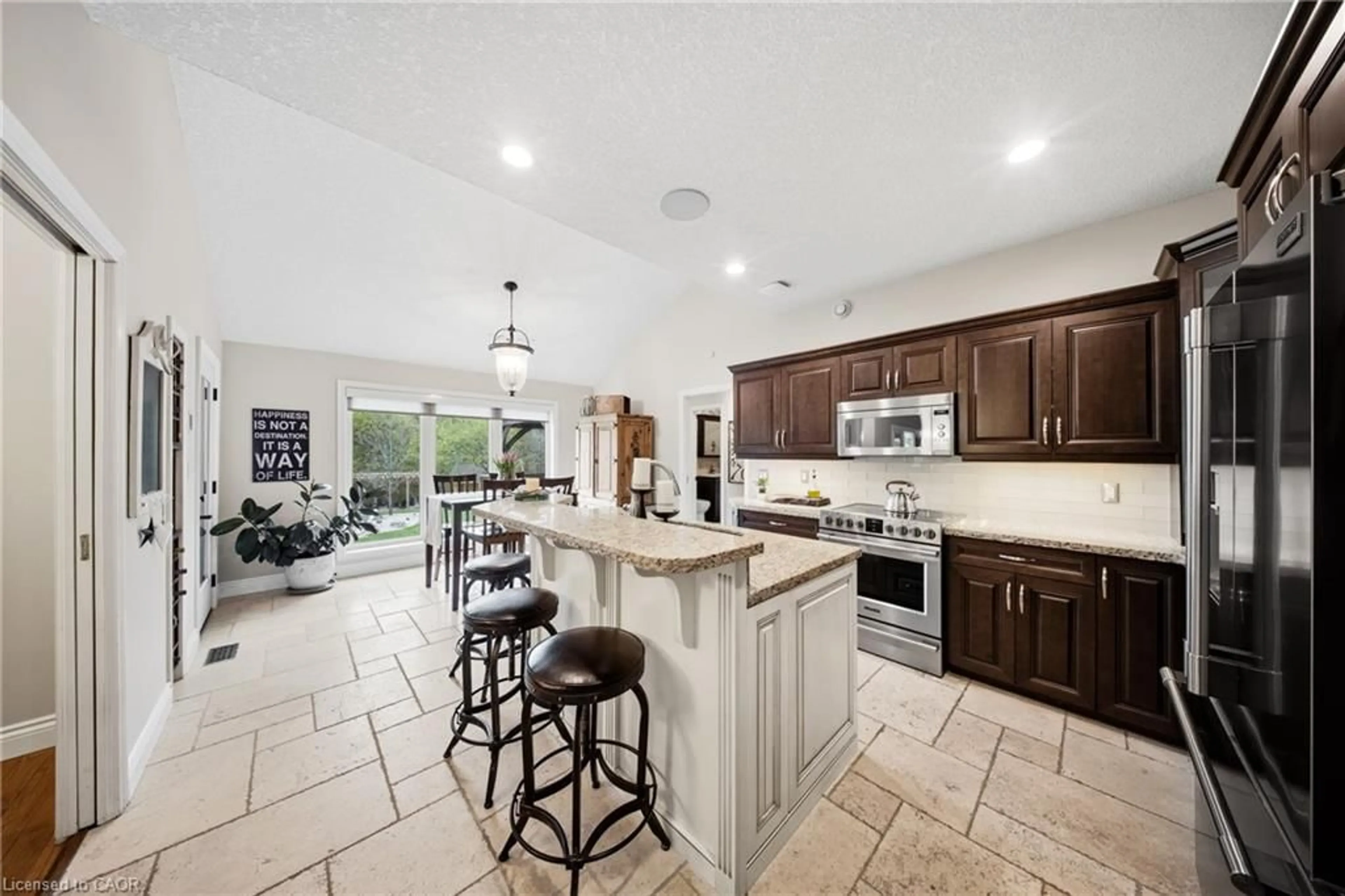 Open concept kitchen, ceramic/tile floor for 1 Mcdonald Pl, Glen Morris Ontario N0B 1W0